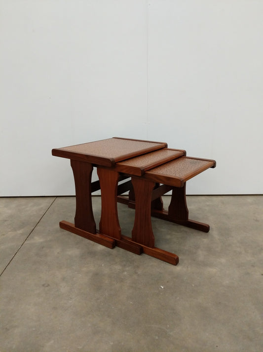 Set of Vintage Mid Century Modern Teak Nesting Tables by G Plan