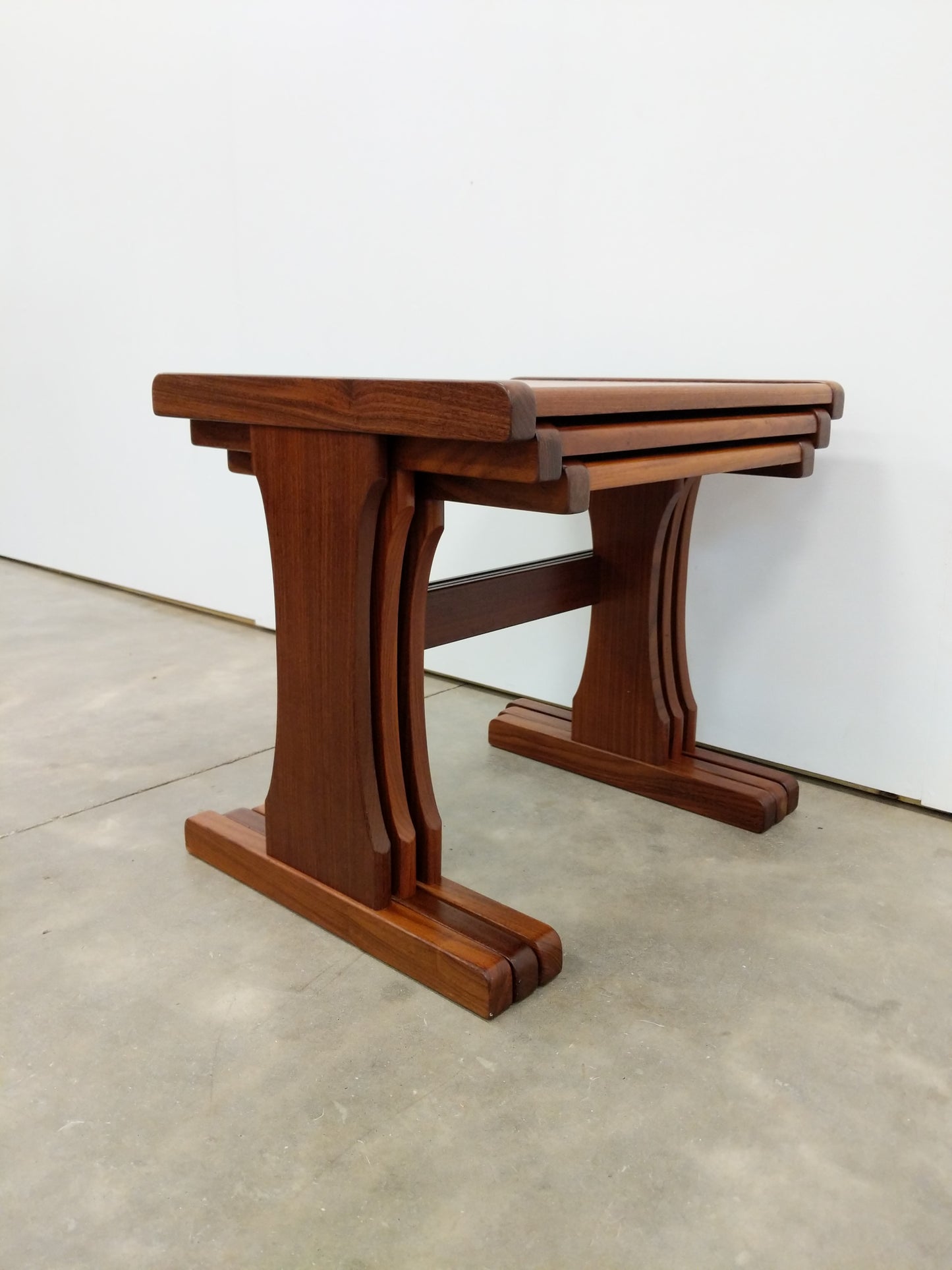 Set of Vintage Mid Century Modern Teak Nesting Tables by G Plan