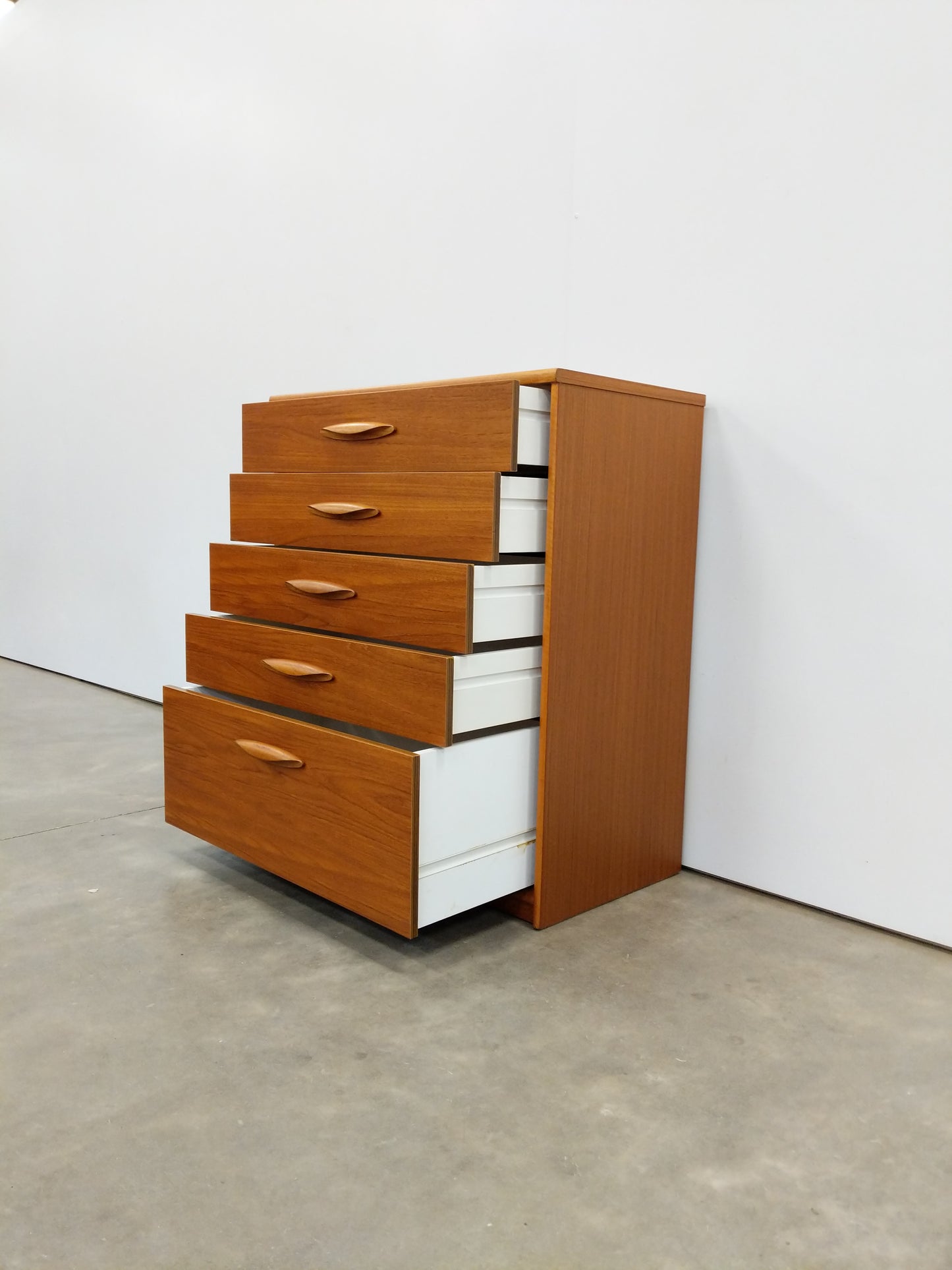 Vintage Mid Century Modern Teak Dresser
