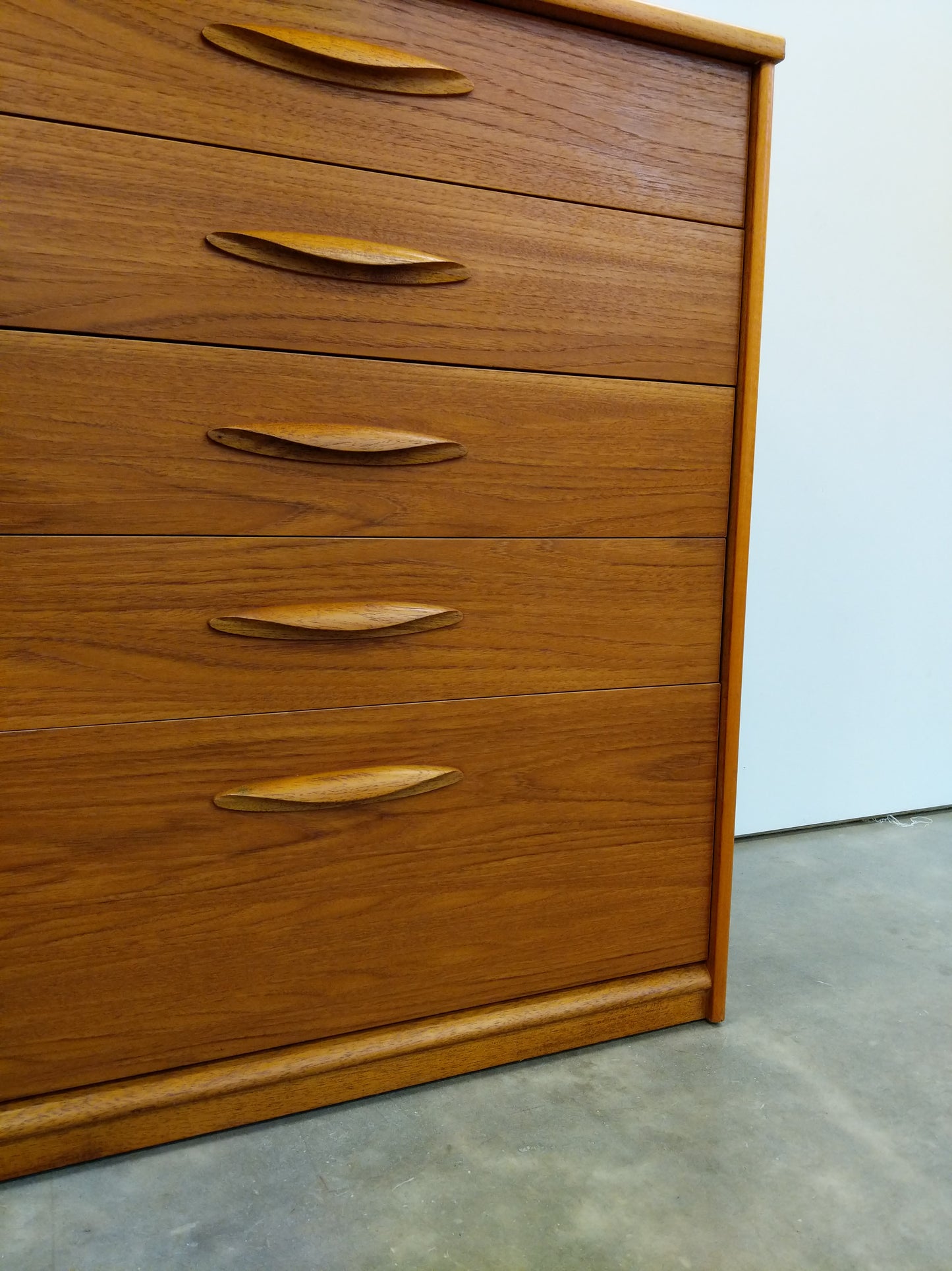 Vintage Mid Century Modern Teak Dresser