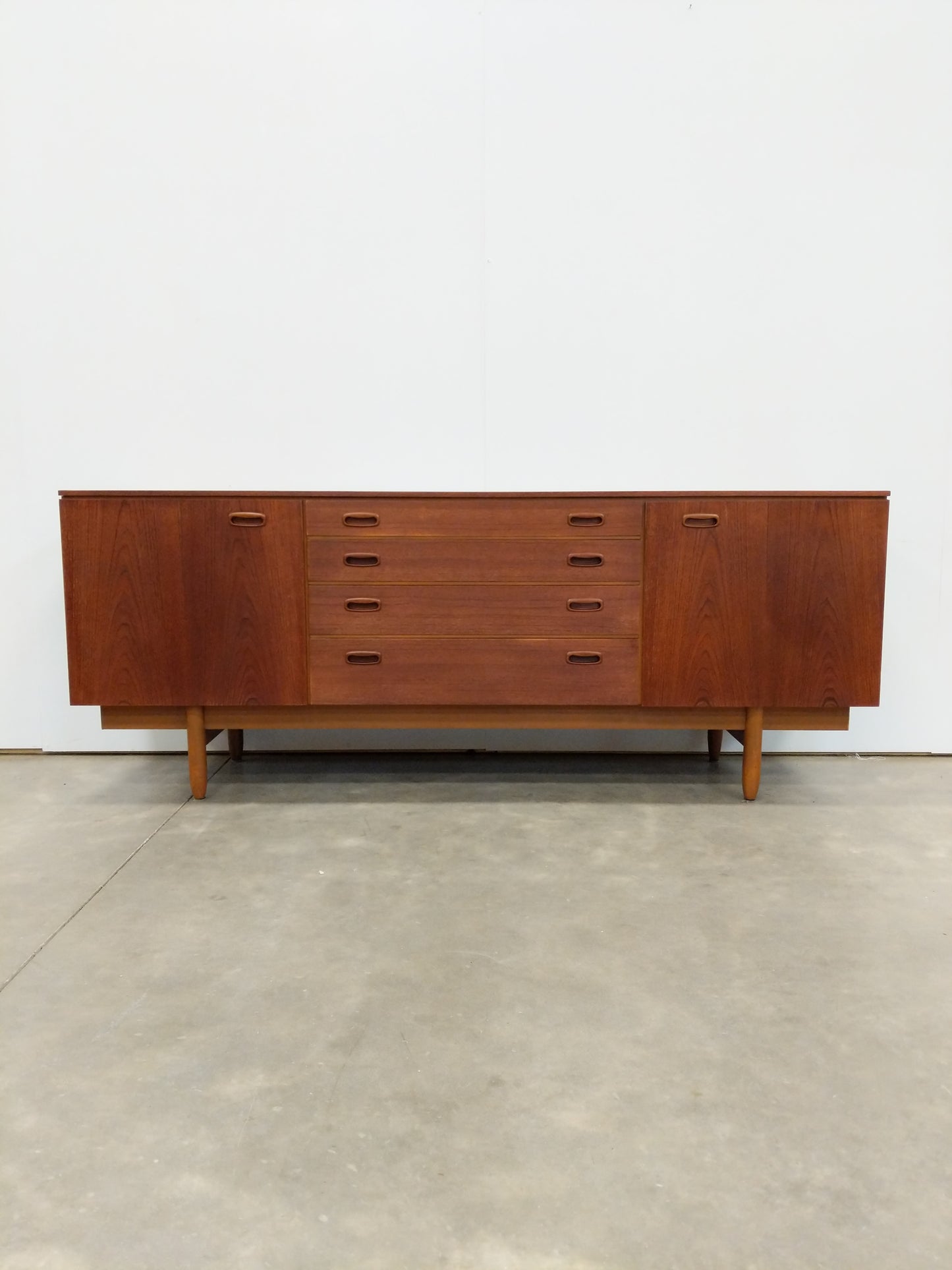 Vintage Mid Century Modern Teak Credenza by Validity Furniture