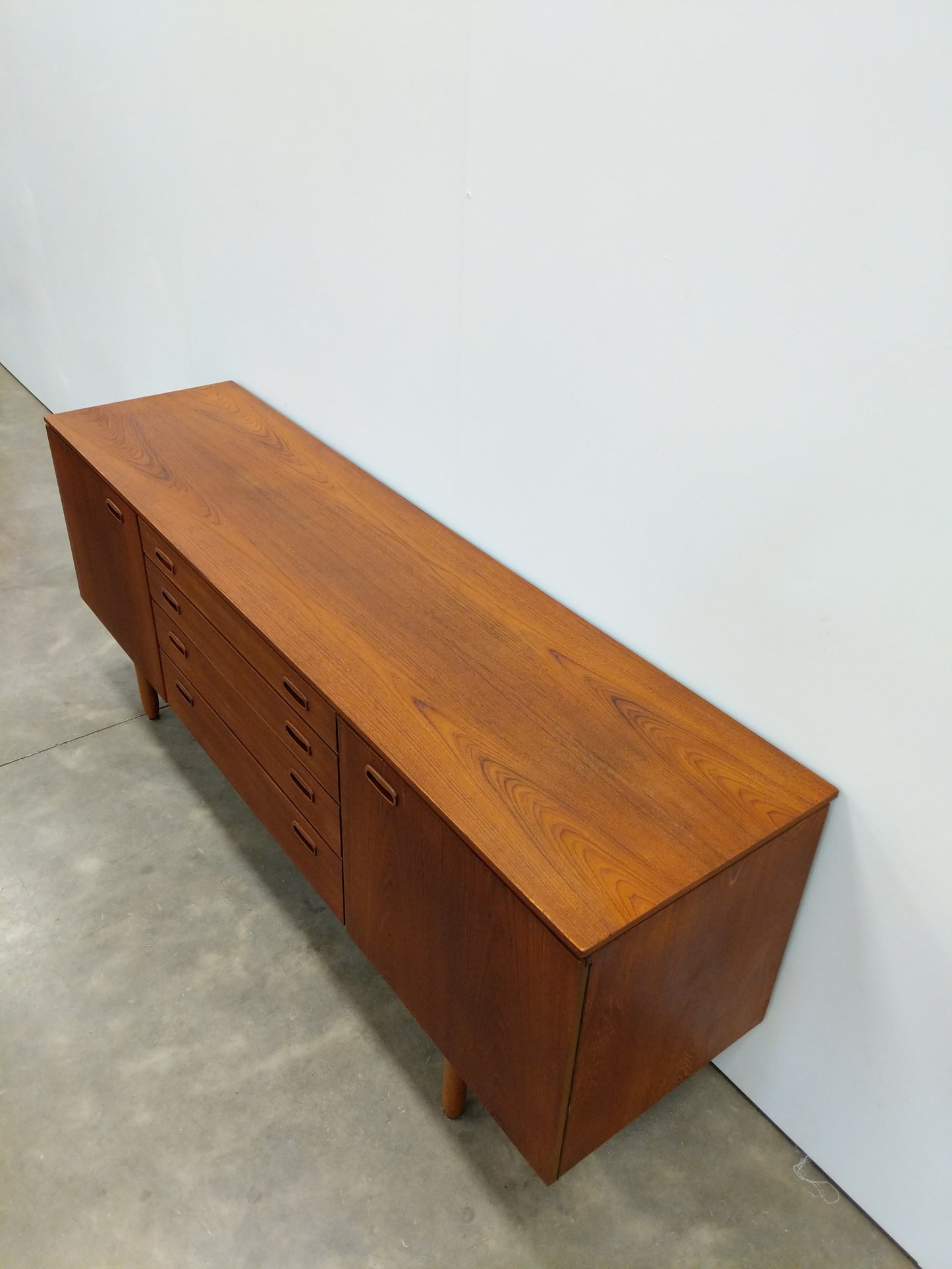 Vintage Mid Century Modern Teak Credenza by Validity Furniture