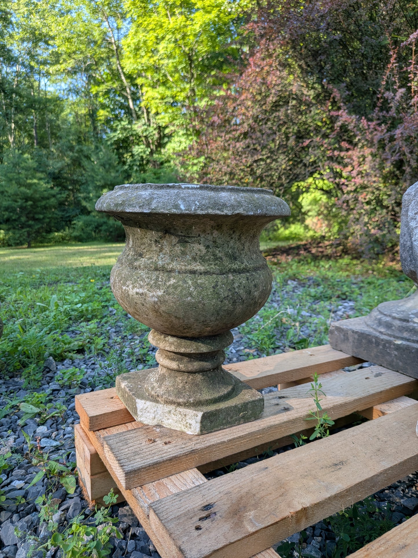 British Cast Stone Planter / Jardiniere