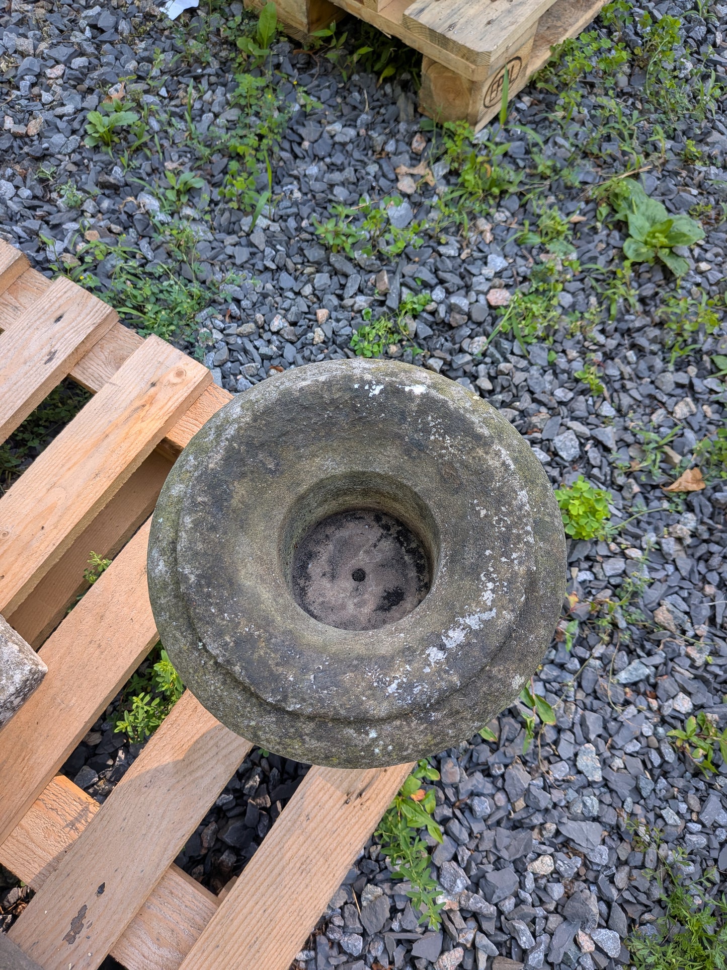 British Cast Stone Planter / Jardiniere