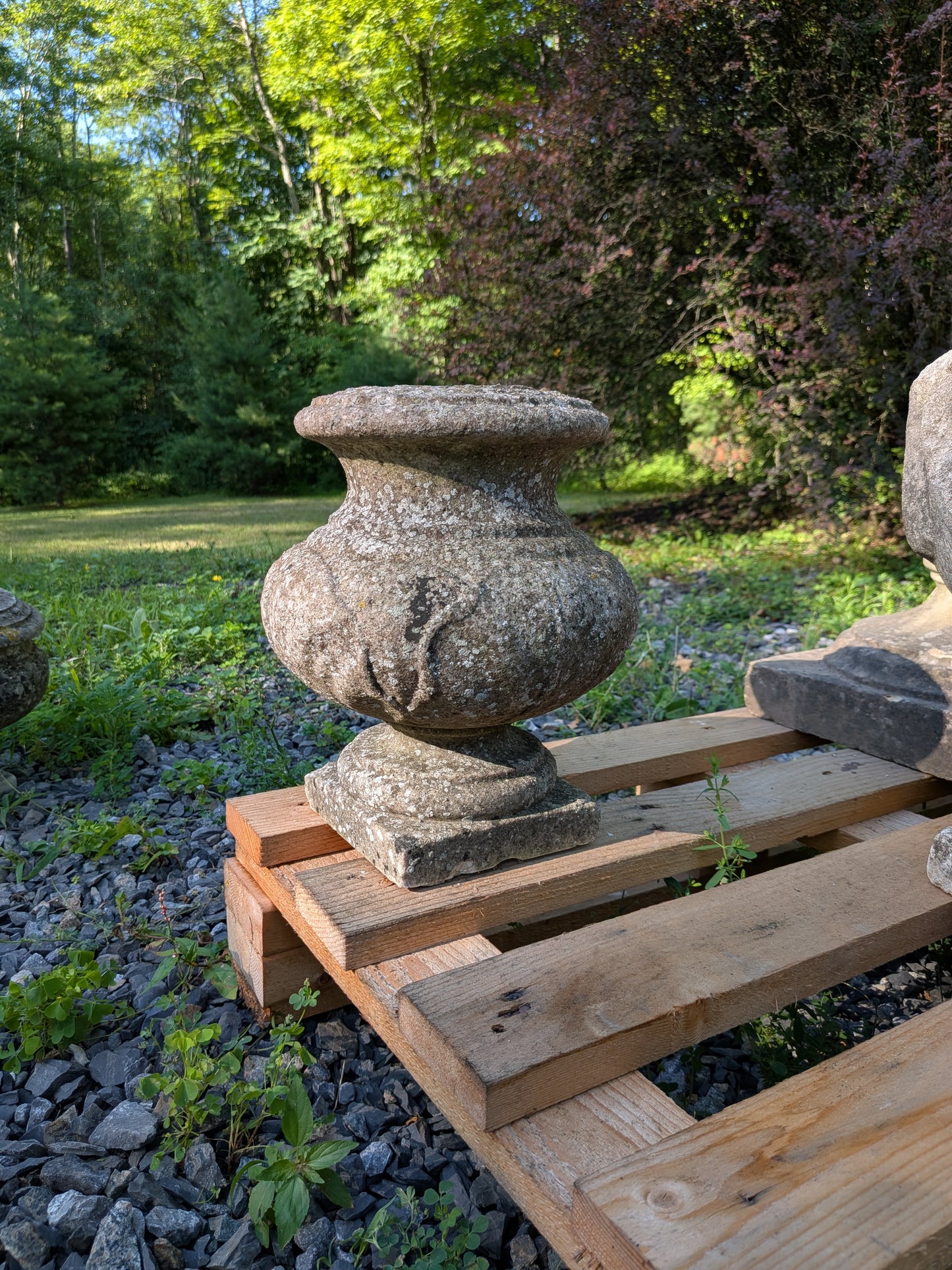 British Cast Stone Planter / Jardiniere
