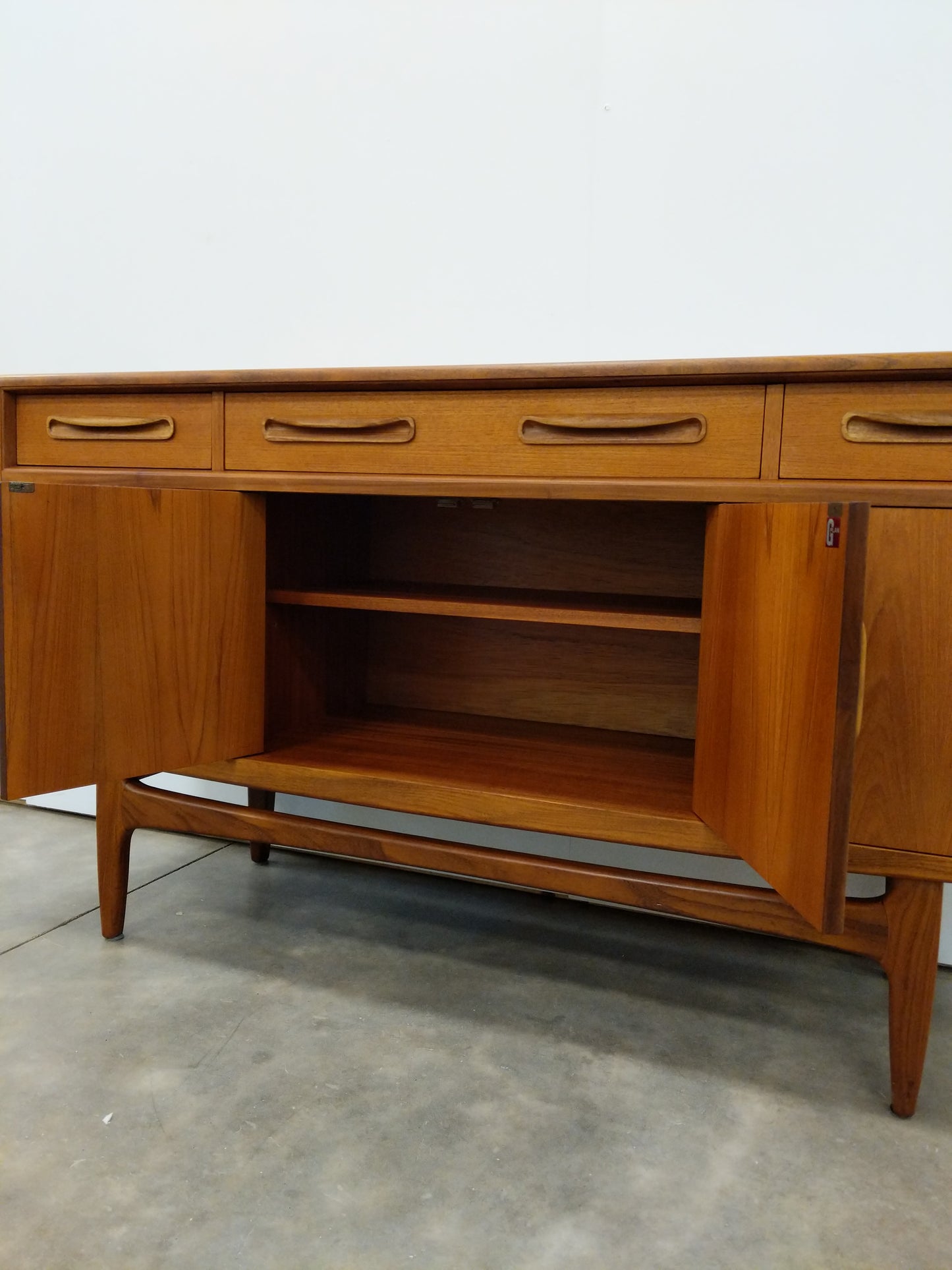 Vintage Mid Century Modern Teak Credenza by G Plan