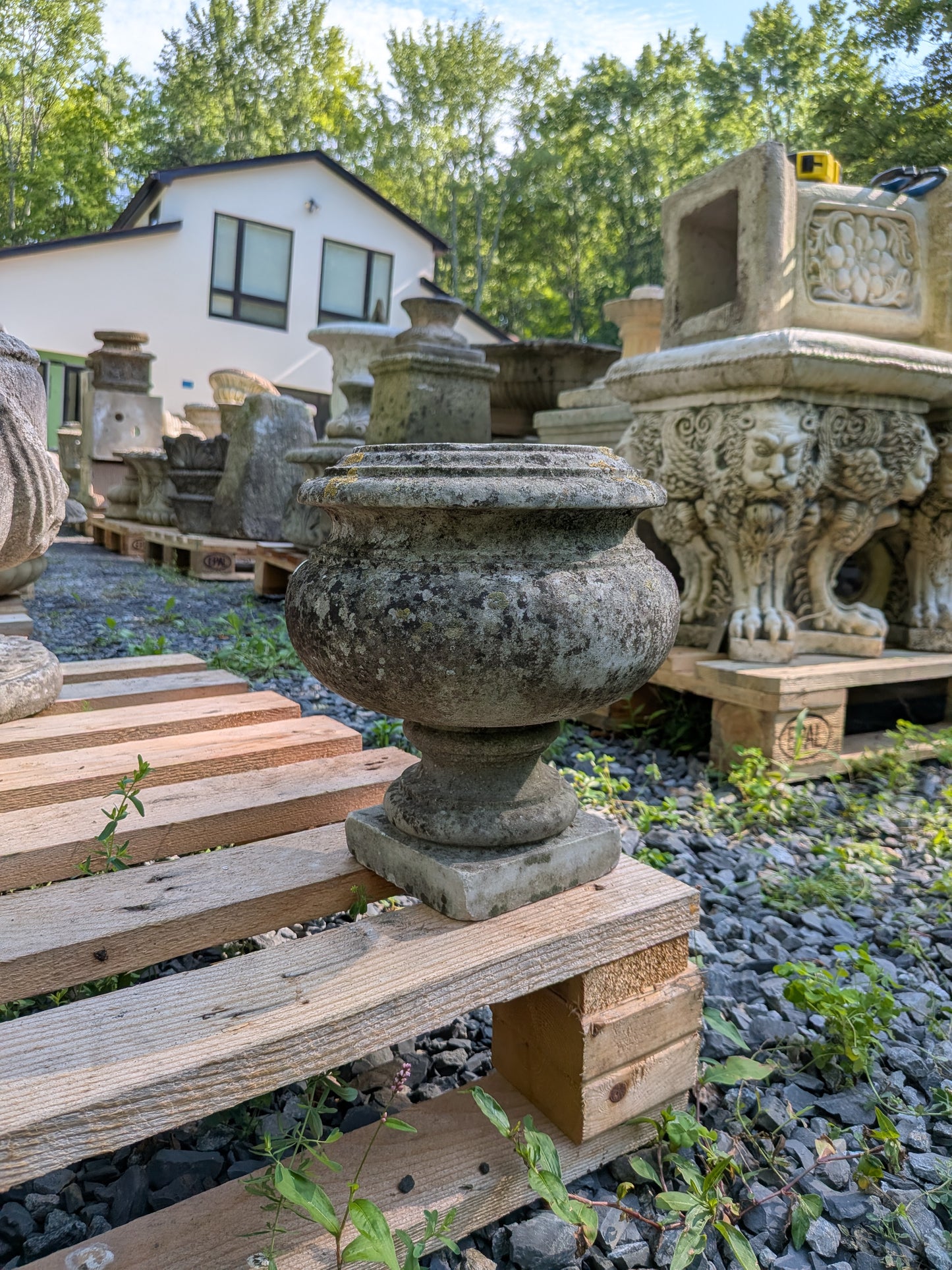 British Cast Stone Planter / Jardiniere