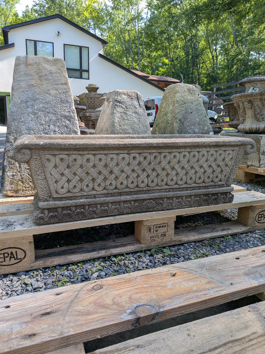 British Cast Stone Planter / Jardiniere