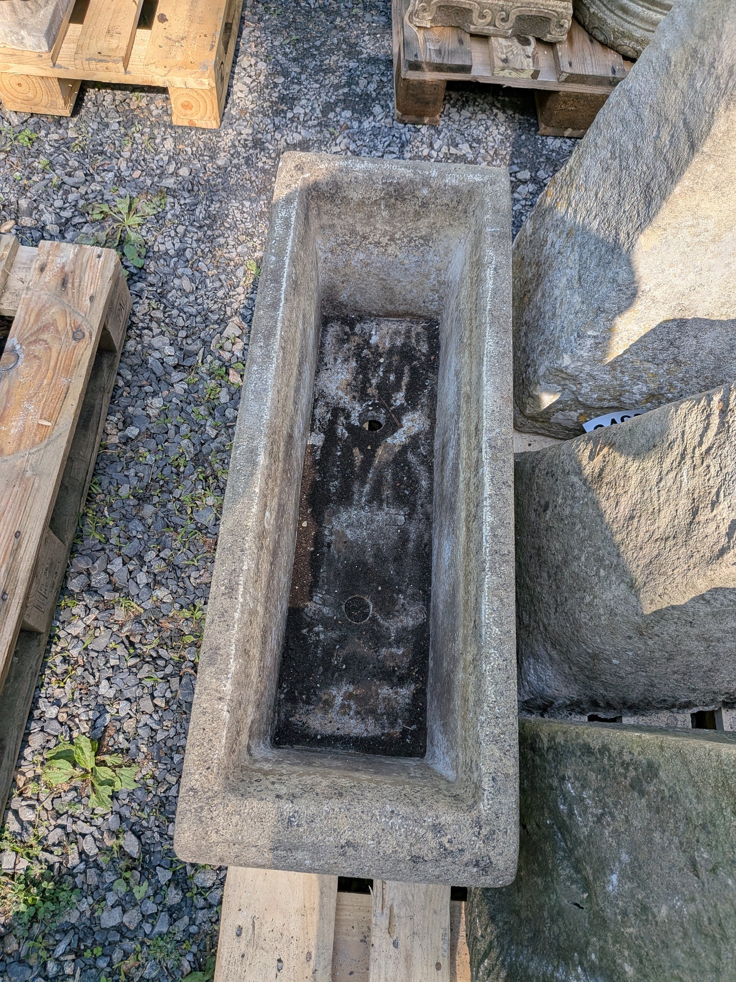 British Cast Stone Planter / Jardiniere