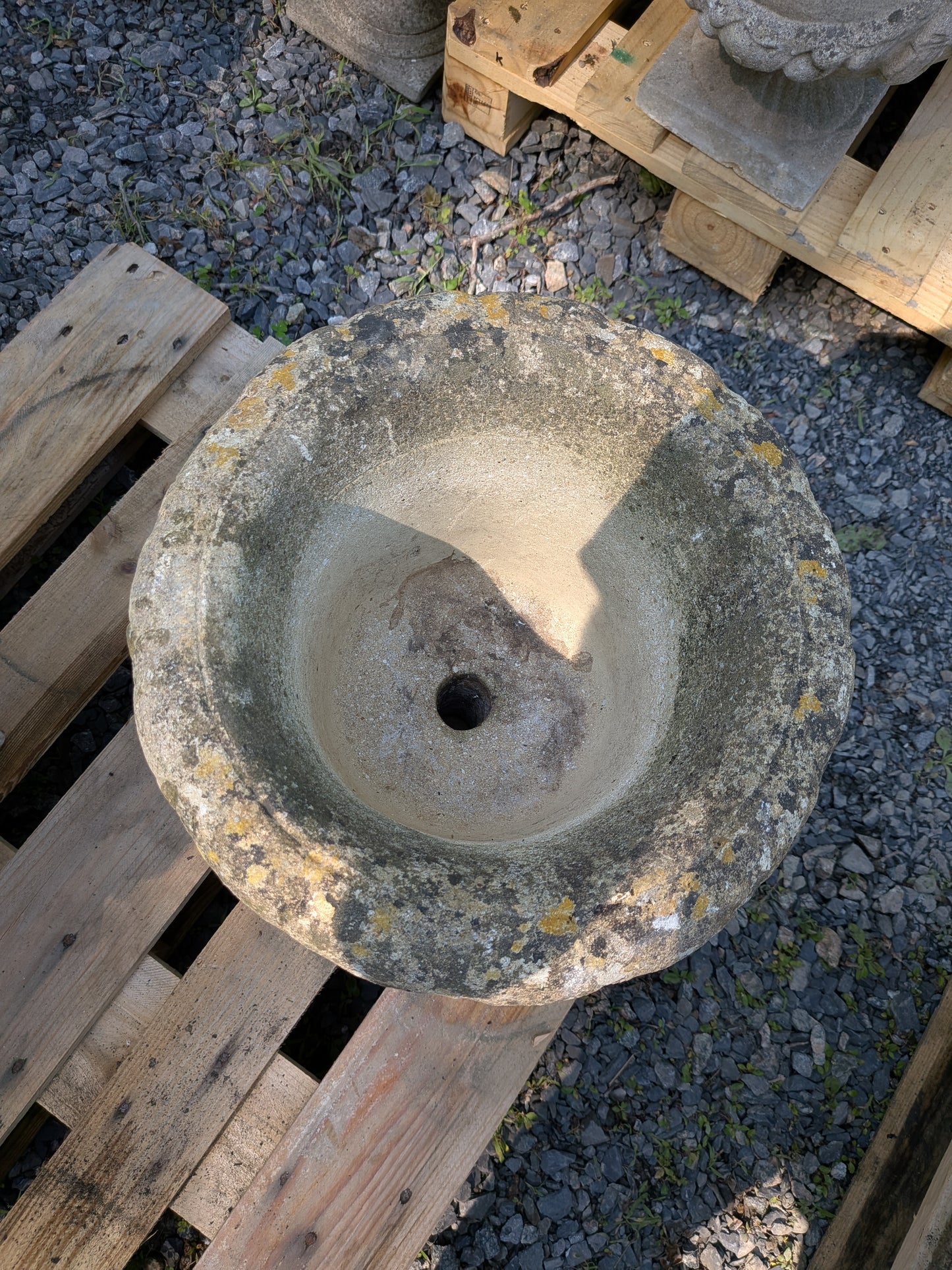 British Cast Stone Planter / Jardiniere