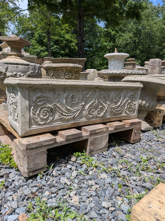 British Cast Stone Planter / Jardiniere