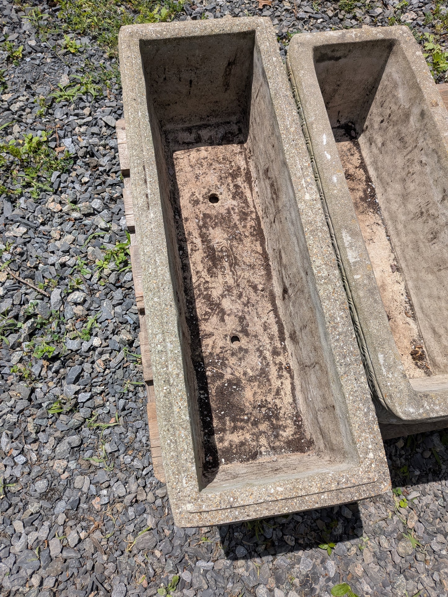 British Cast Stone Planter / Jardiniere