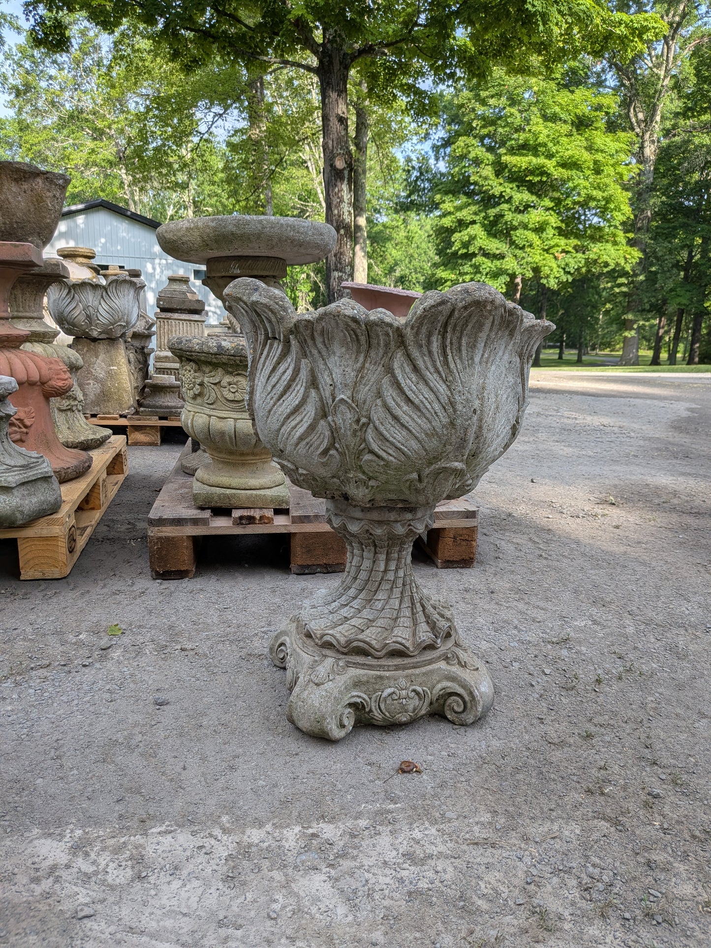 British Cast Stone Planter / Jardiniere