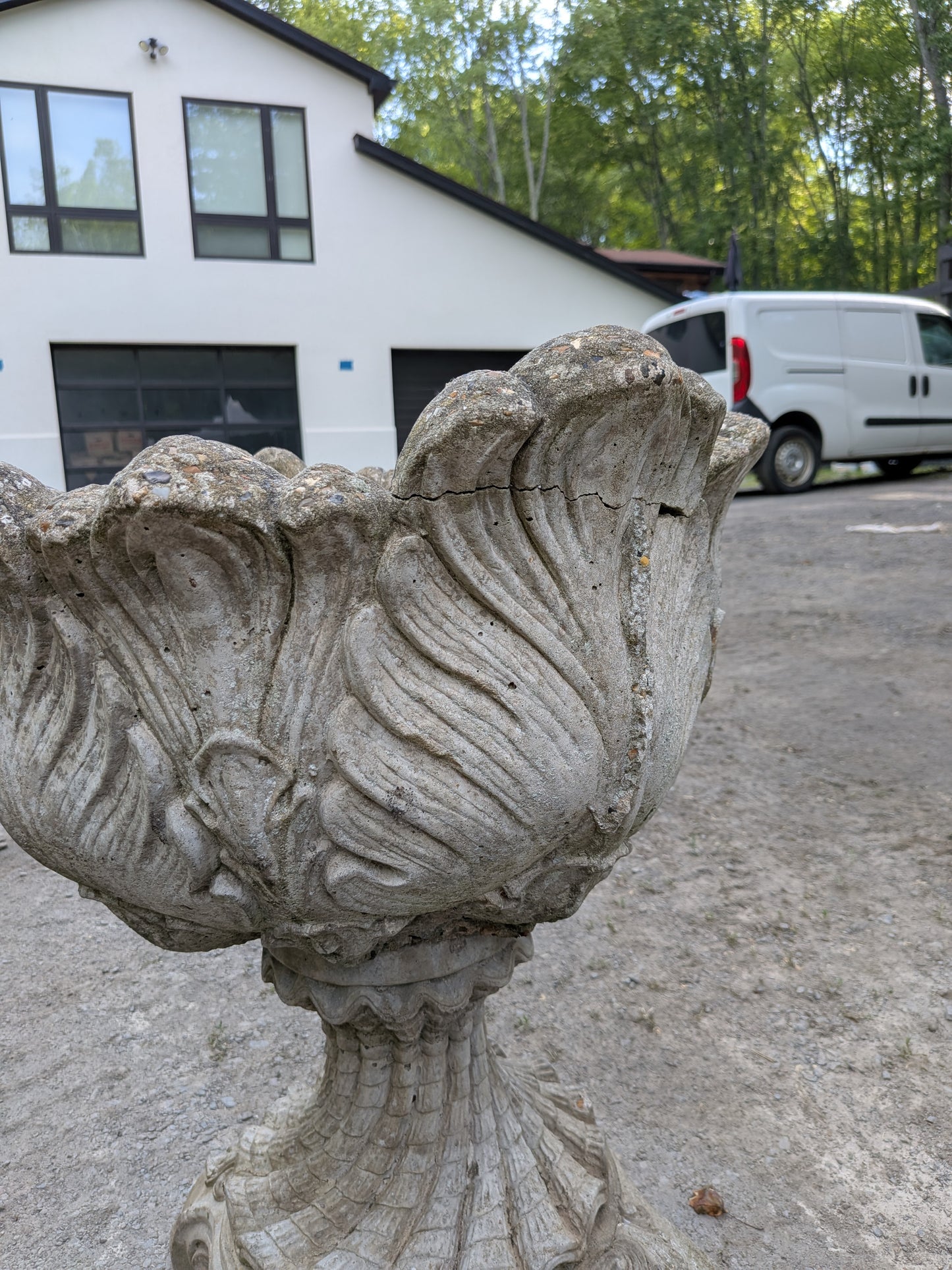 British Cast Stone Planter / Jardiniere