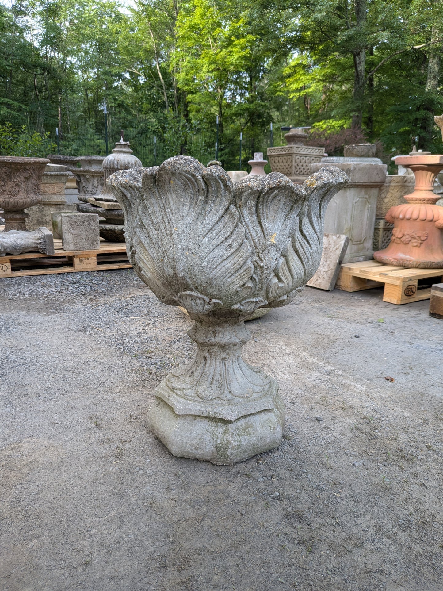 British Cast Stone Planter / Jardiniere