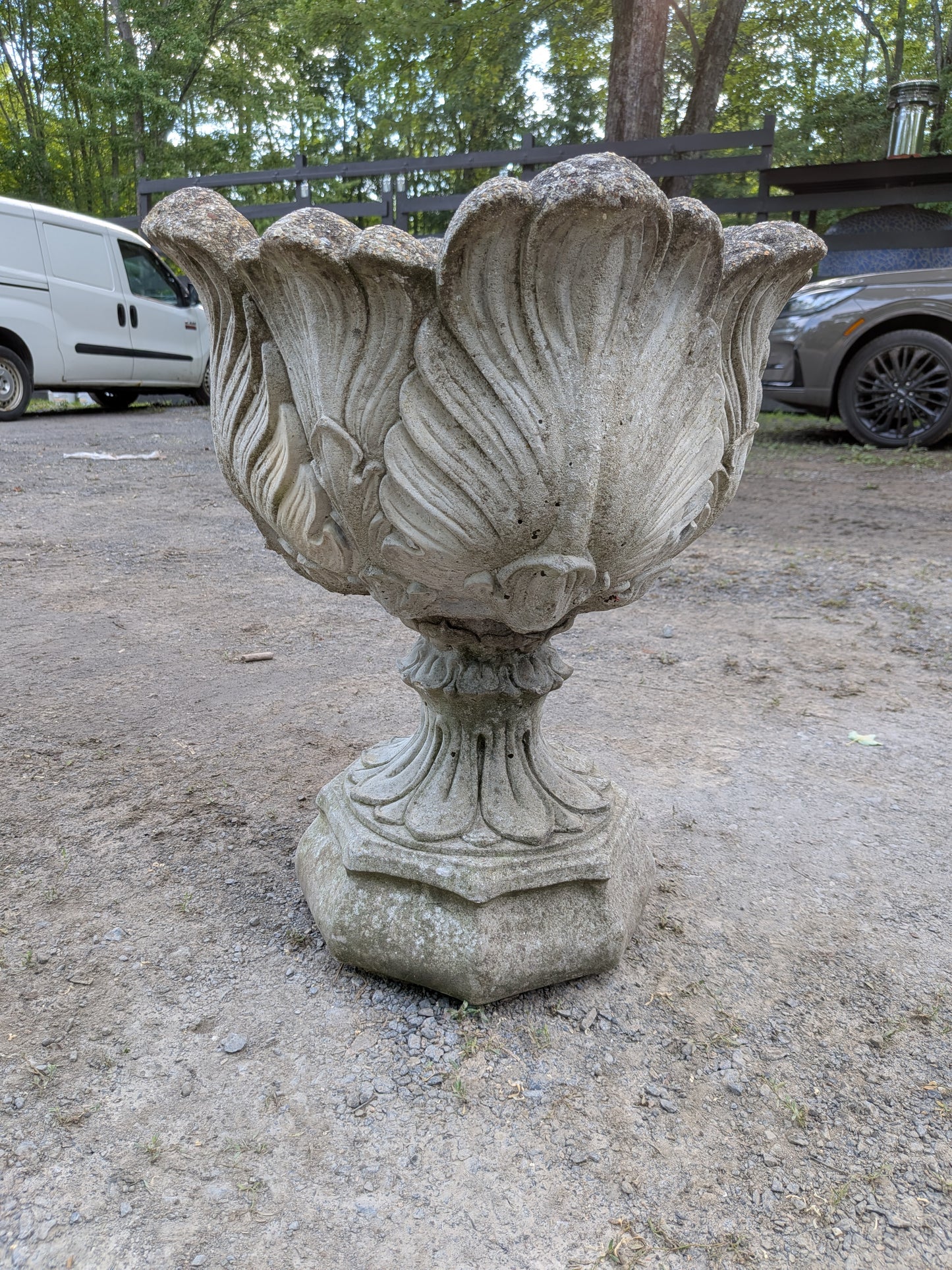 British Cast Stone Planter / Jardiniere