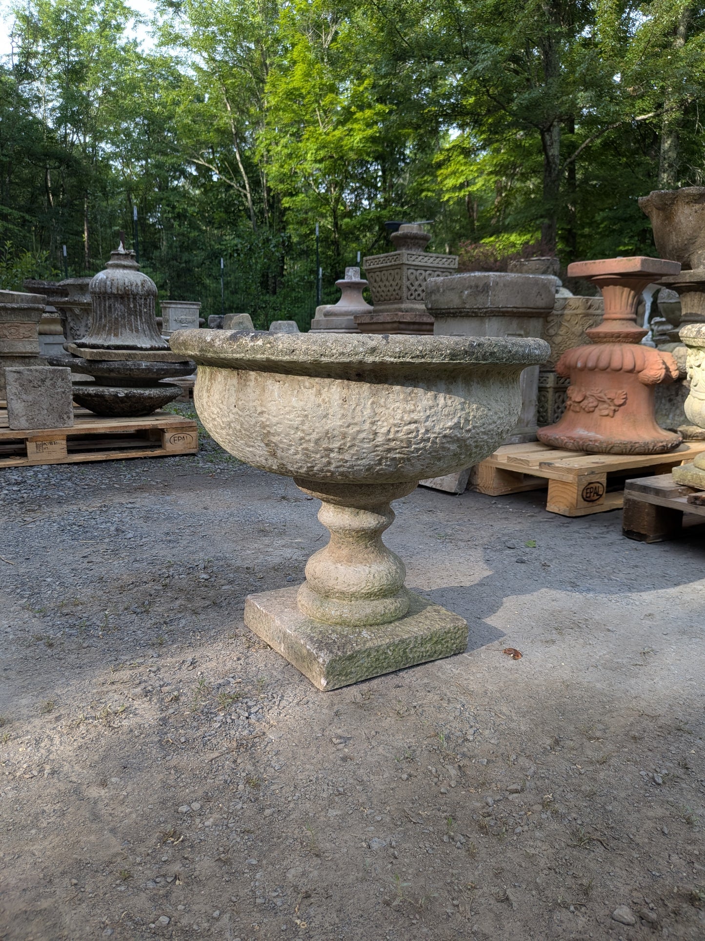 British Cast Stone Planter / Jardiniere