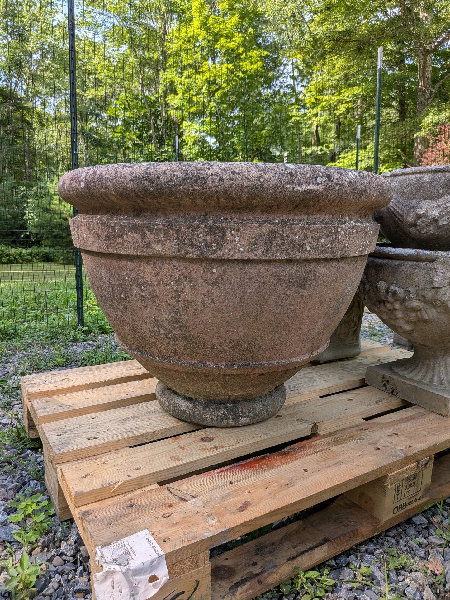 British Cast Stone Planter / Jardiniere