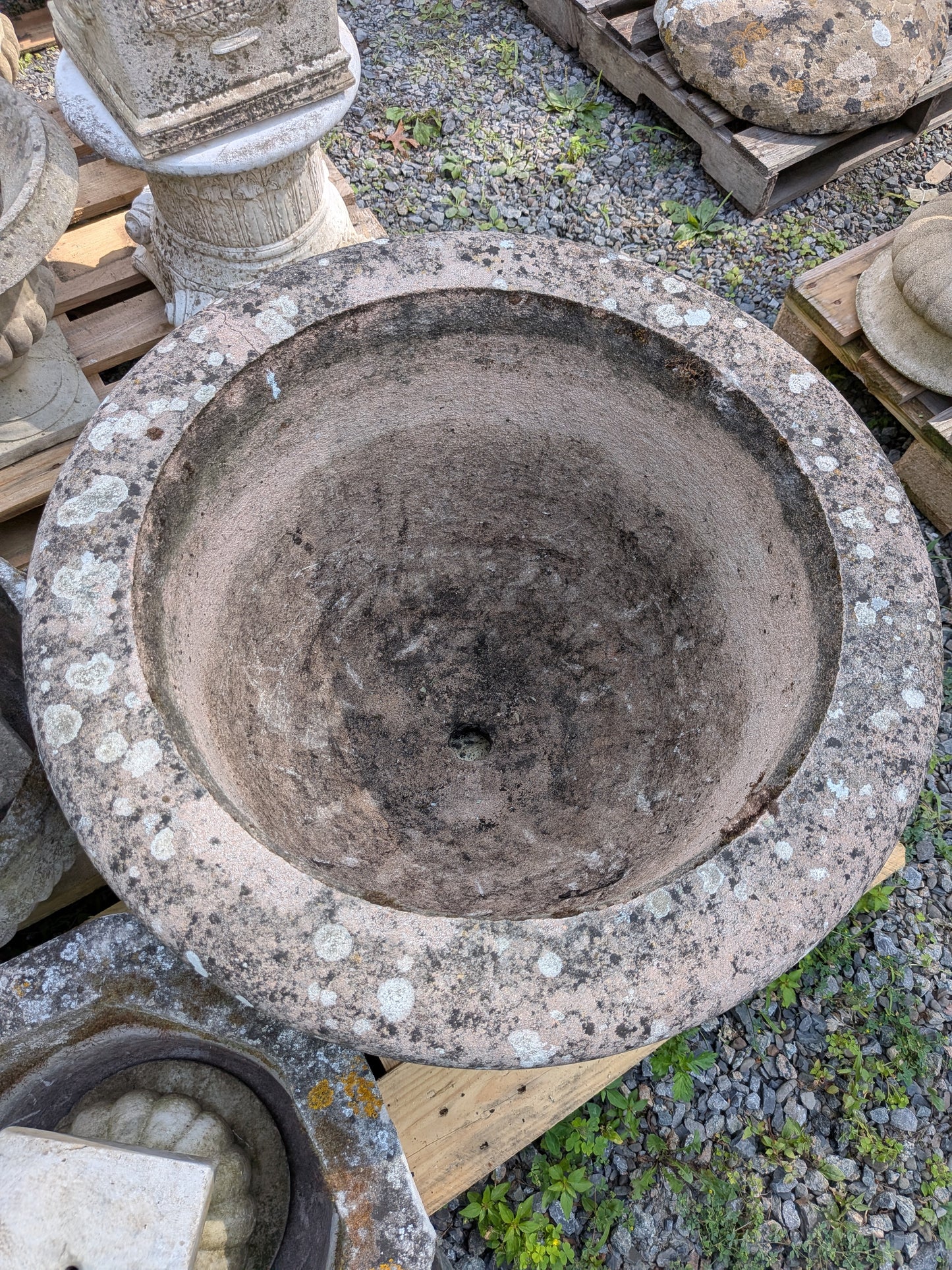 British Cast Stone Planter / Jardiniere