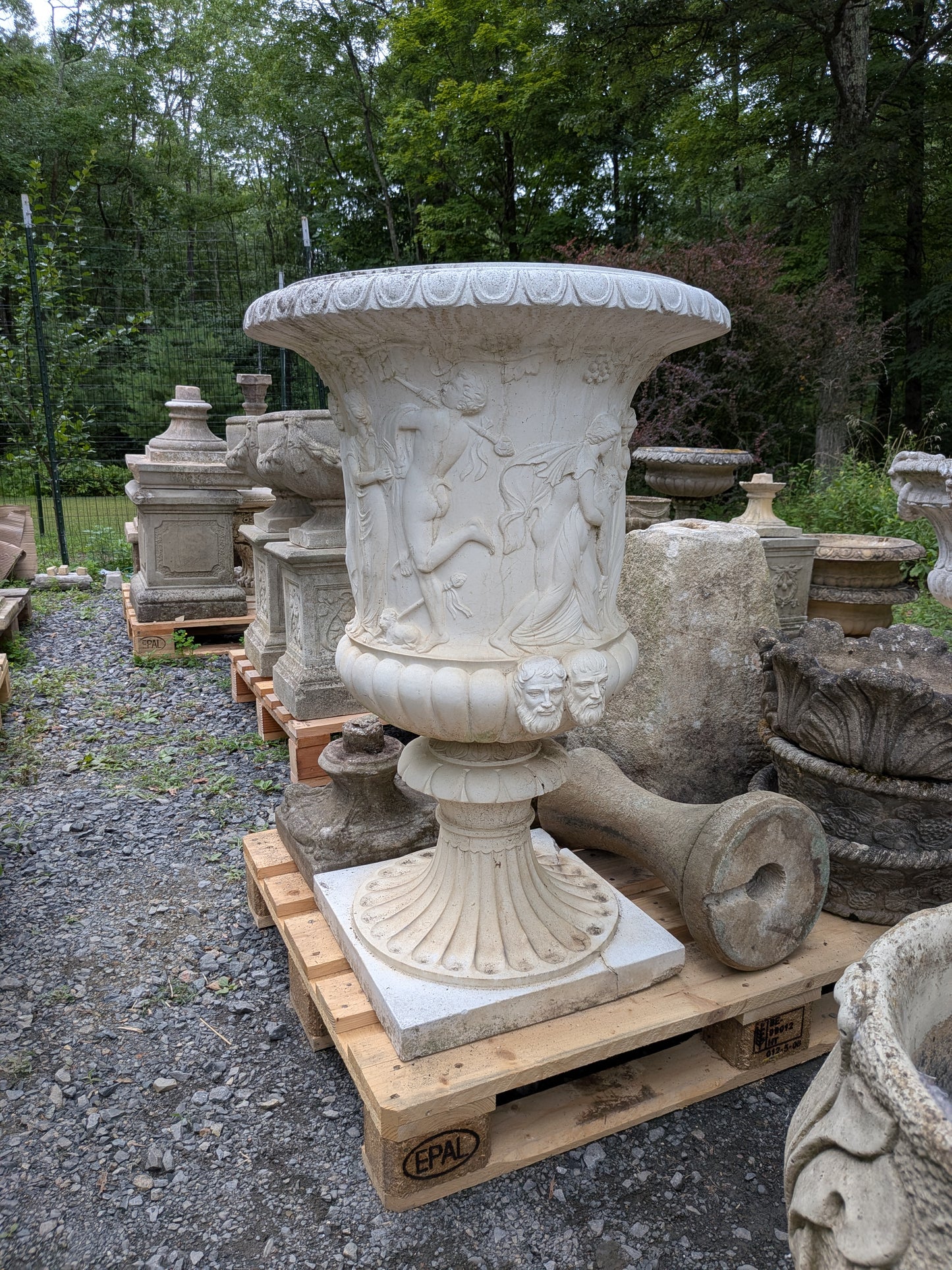 Italian Cast Stone Planter / Jardiniere