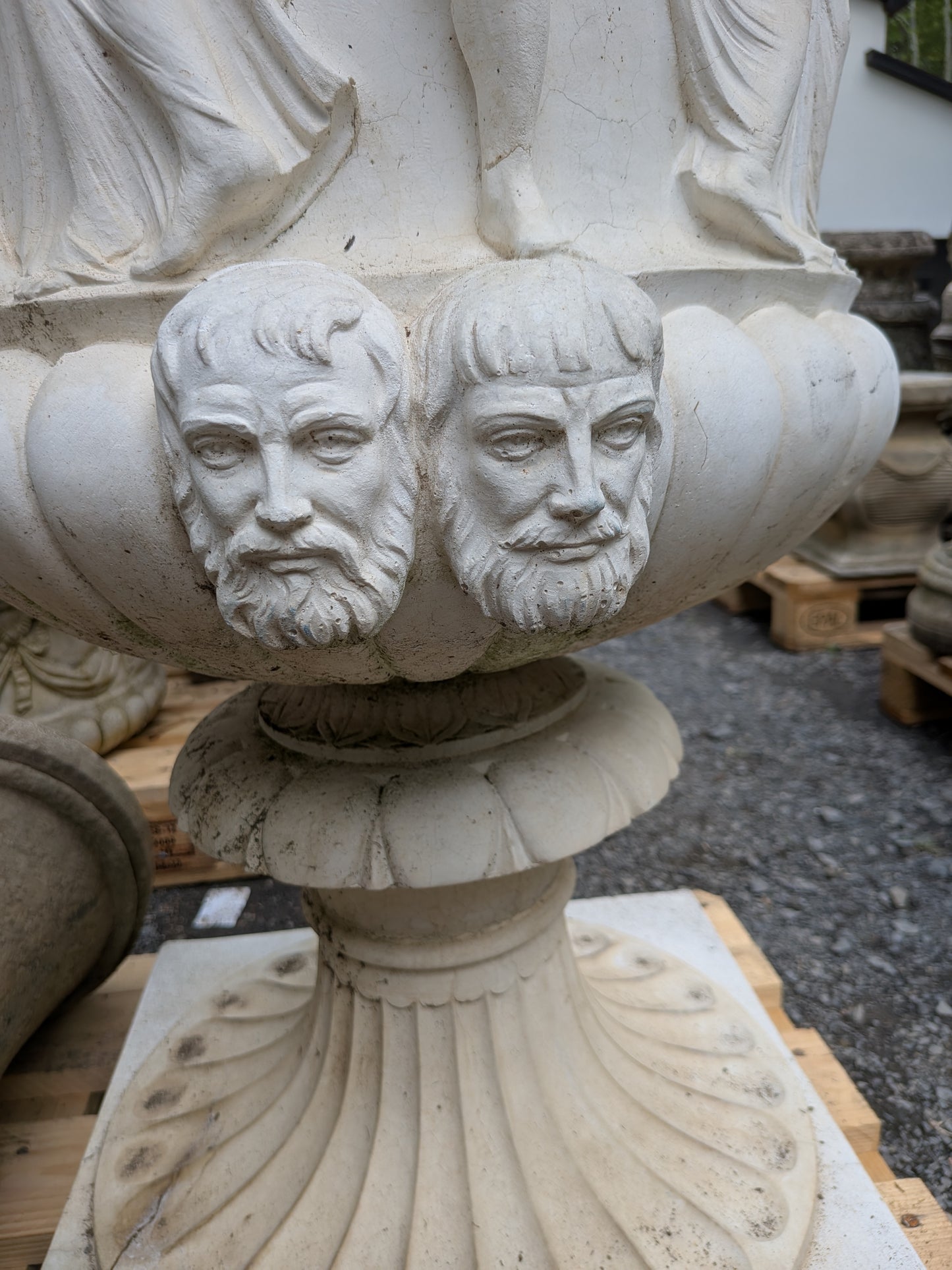 Italian Cast Stone Planter / Jardiniere