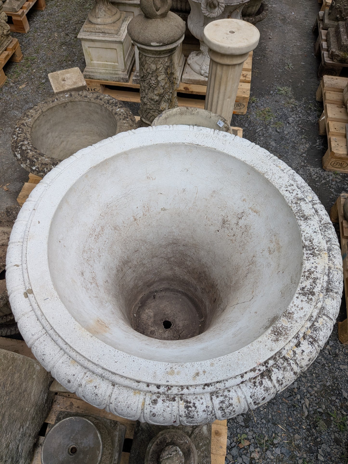 Italian Cast Stone Planter / Jardiniere