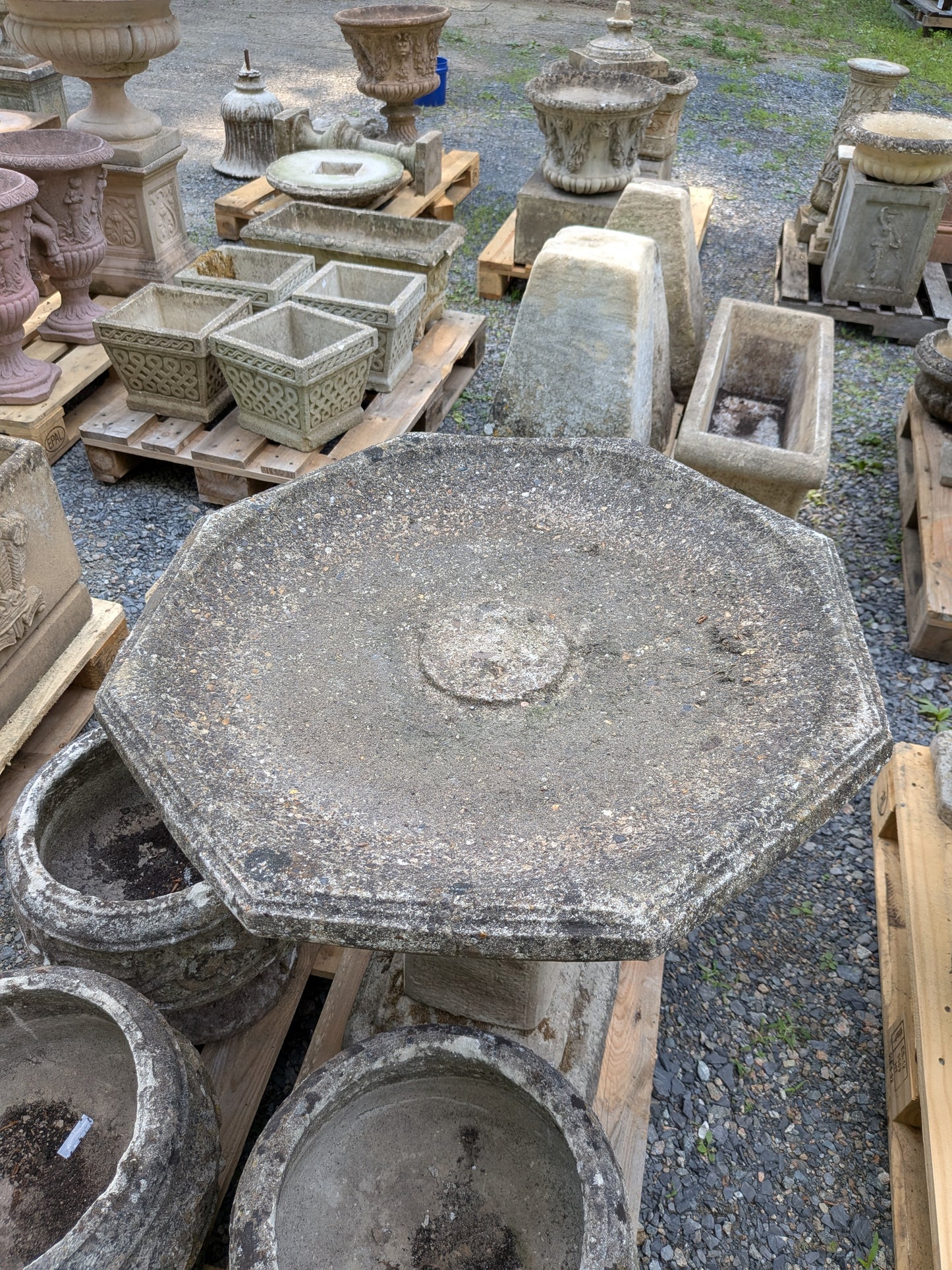 British Cast Stone Birdbath