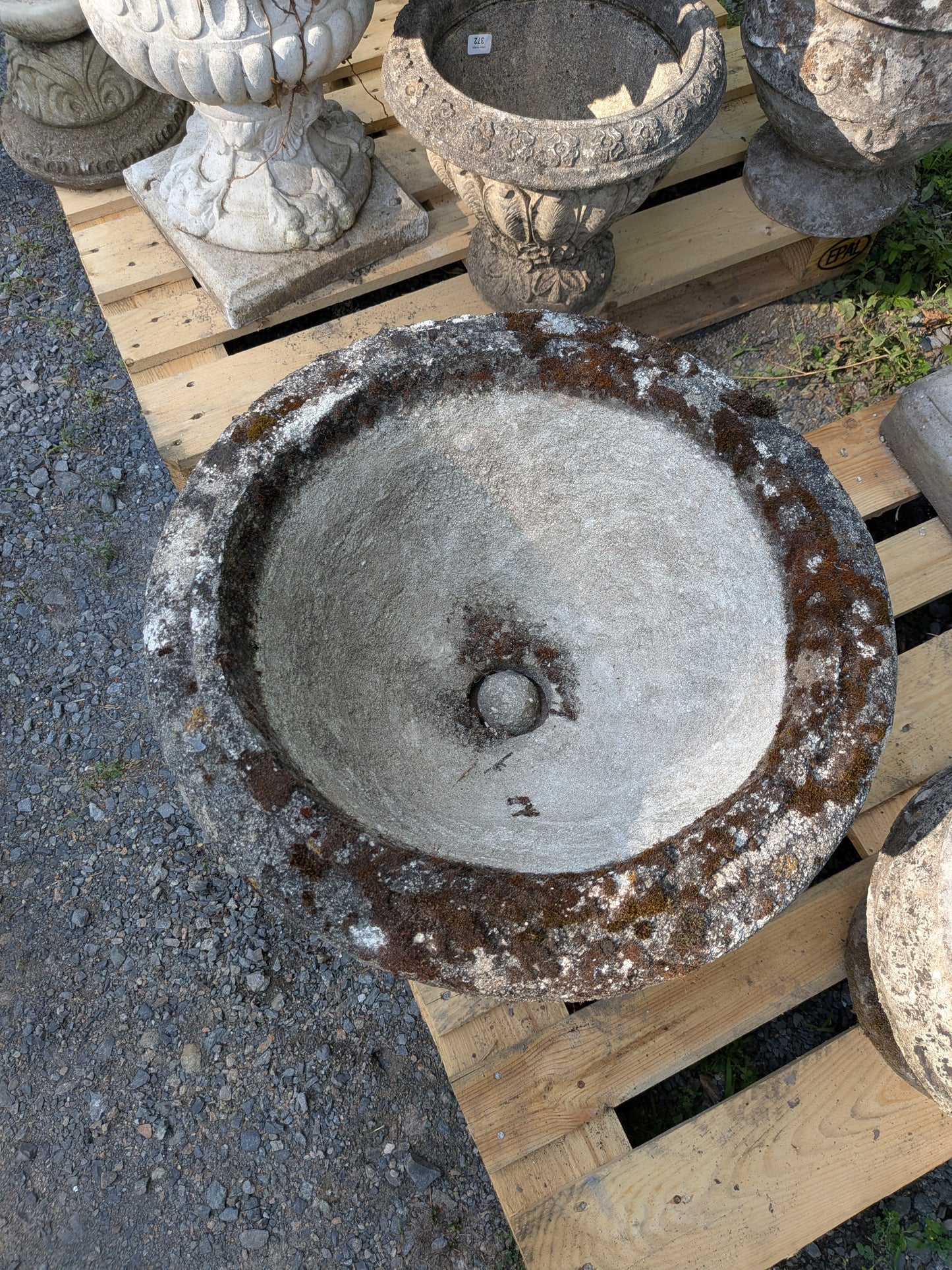British Cast Stone Planter / Jardiniere