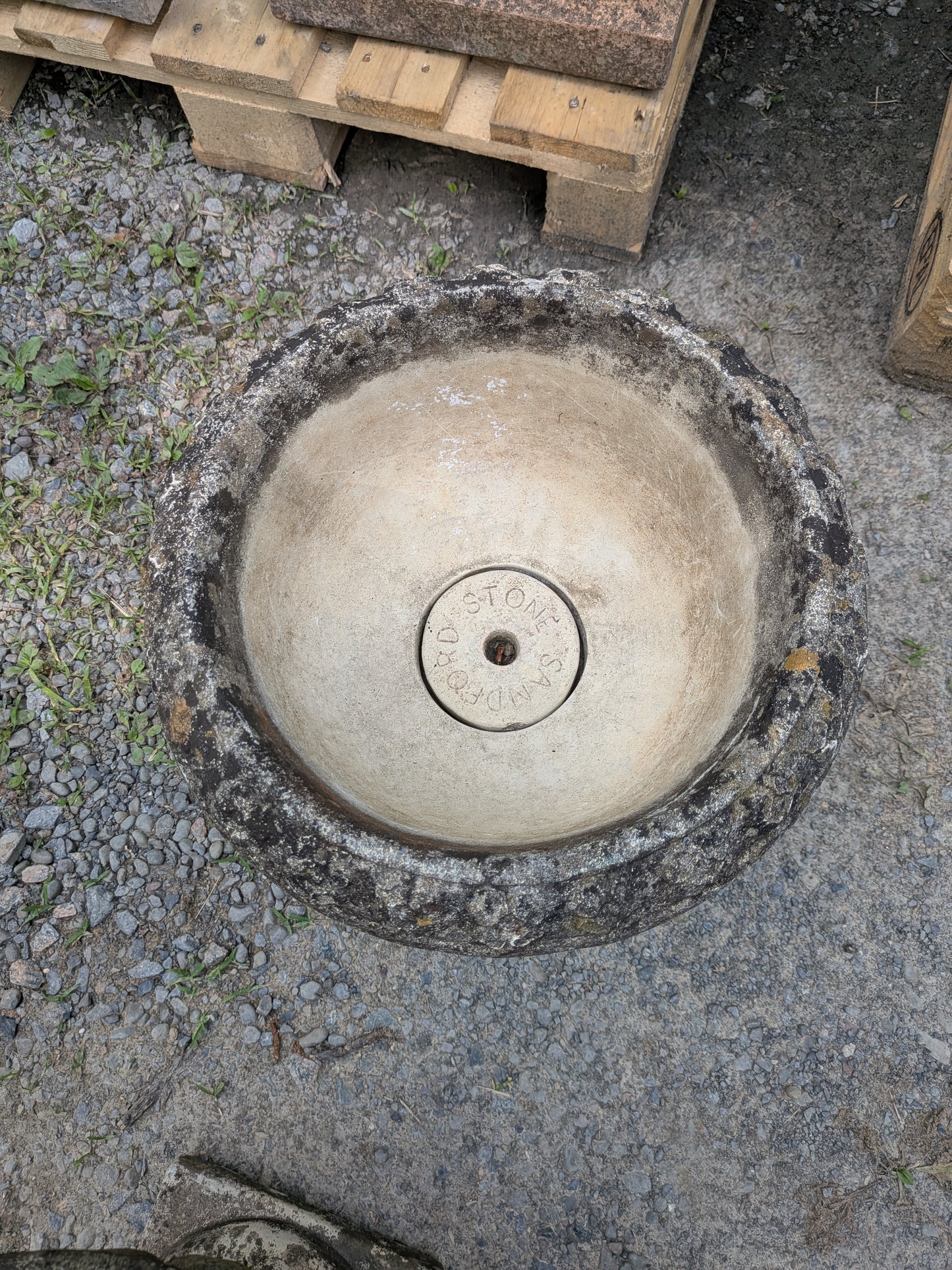 2 British Cast Stone Planters / Jardinieres