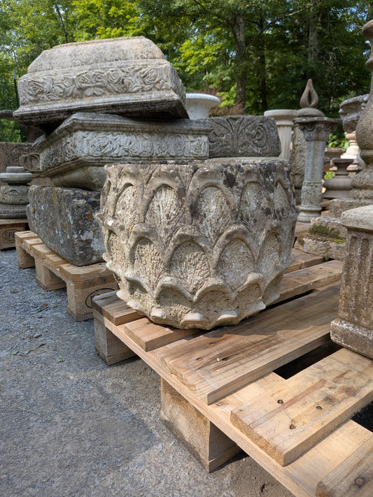 British Cast Stone Planter / Jardiniere
