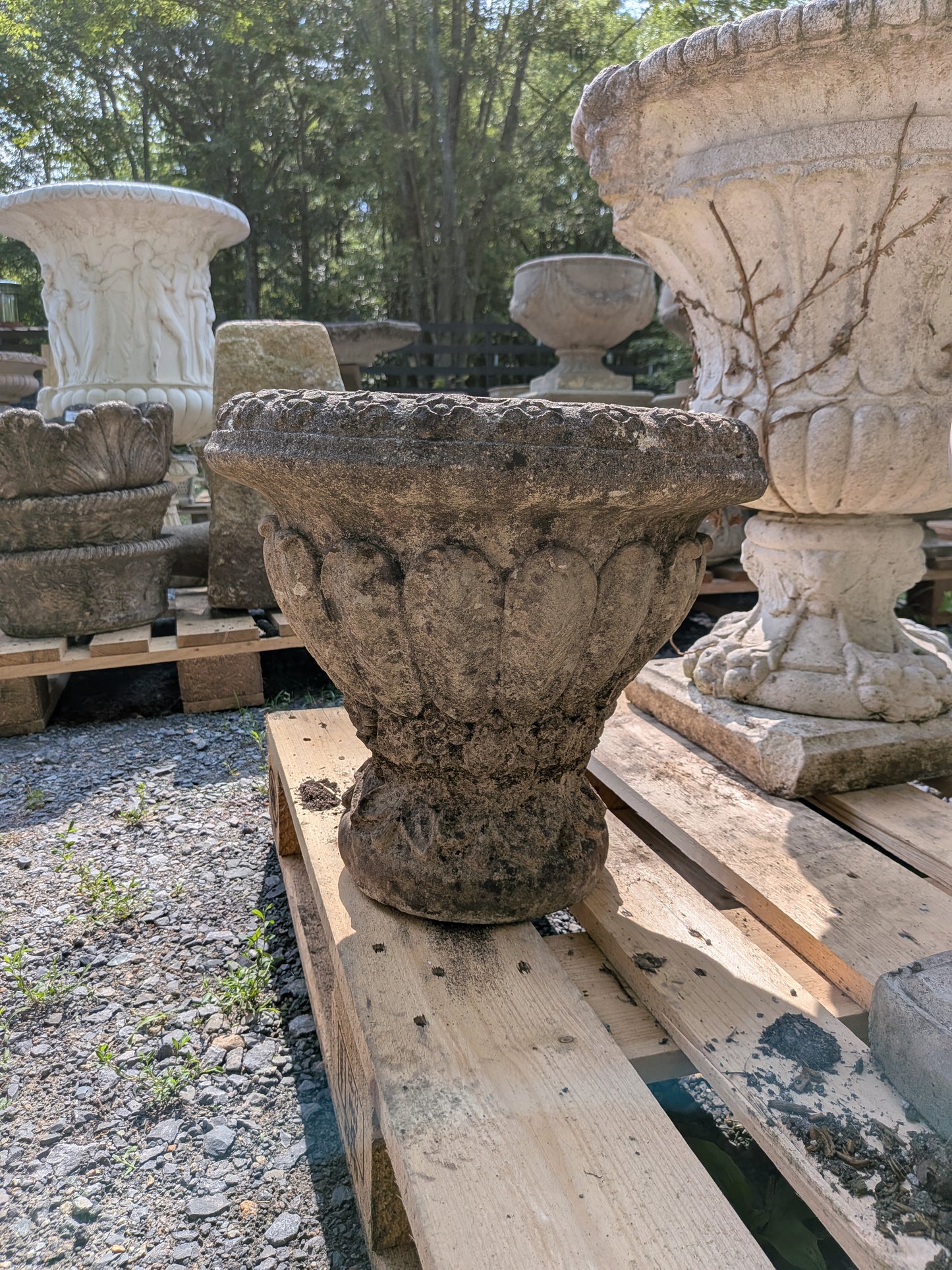 British Cast Stone Planter / Jardiniere