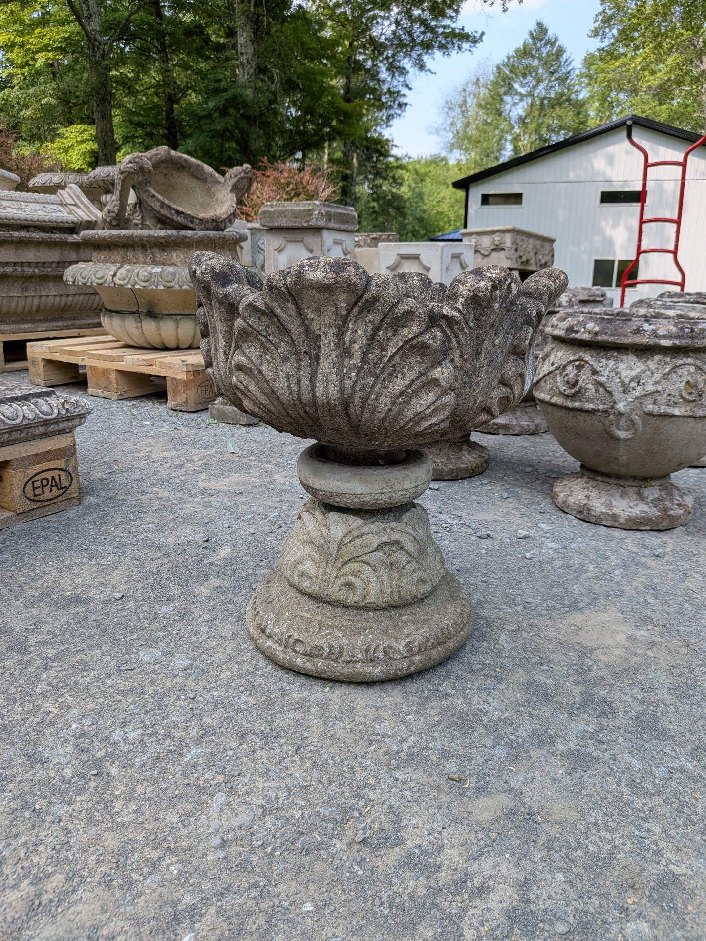 British Cast Stone Planter / Jardiniere