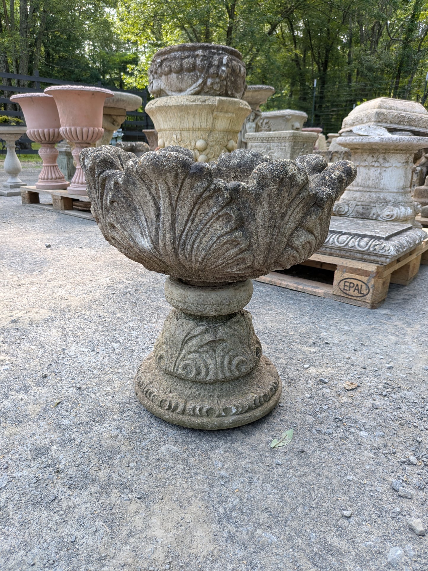 British Cast Stone Planter / Jardiniere