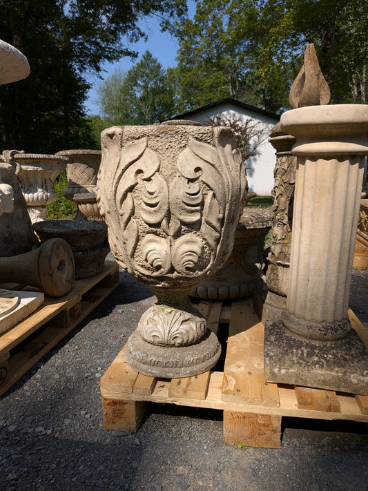 British Cast Stone Planter / Jardiniere