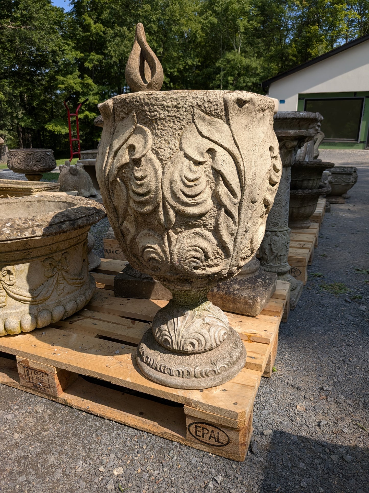British Cast Stone Planter / Jardiniere