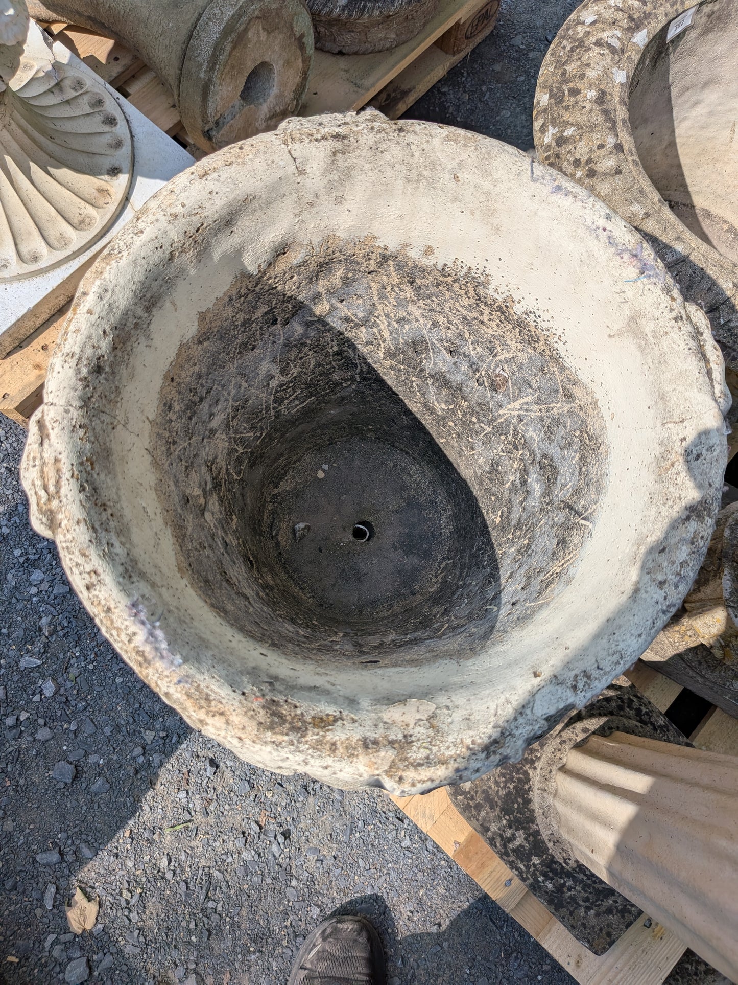 British Cast Stone Planter / Jardiniere