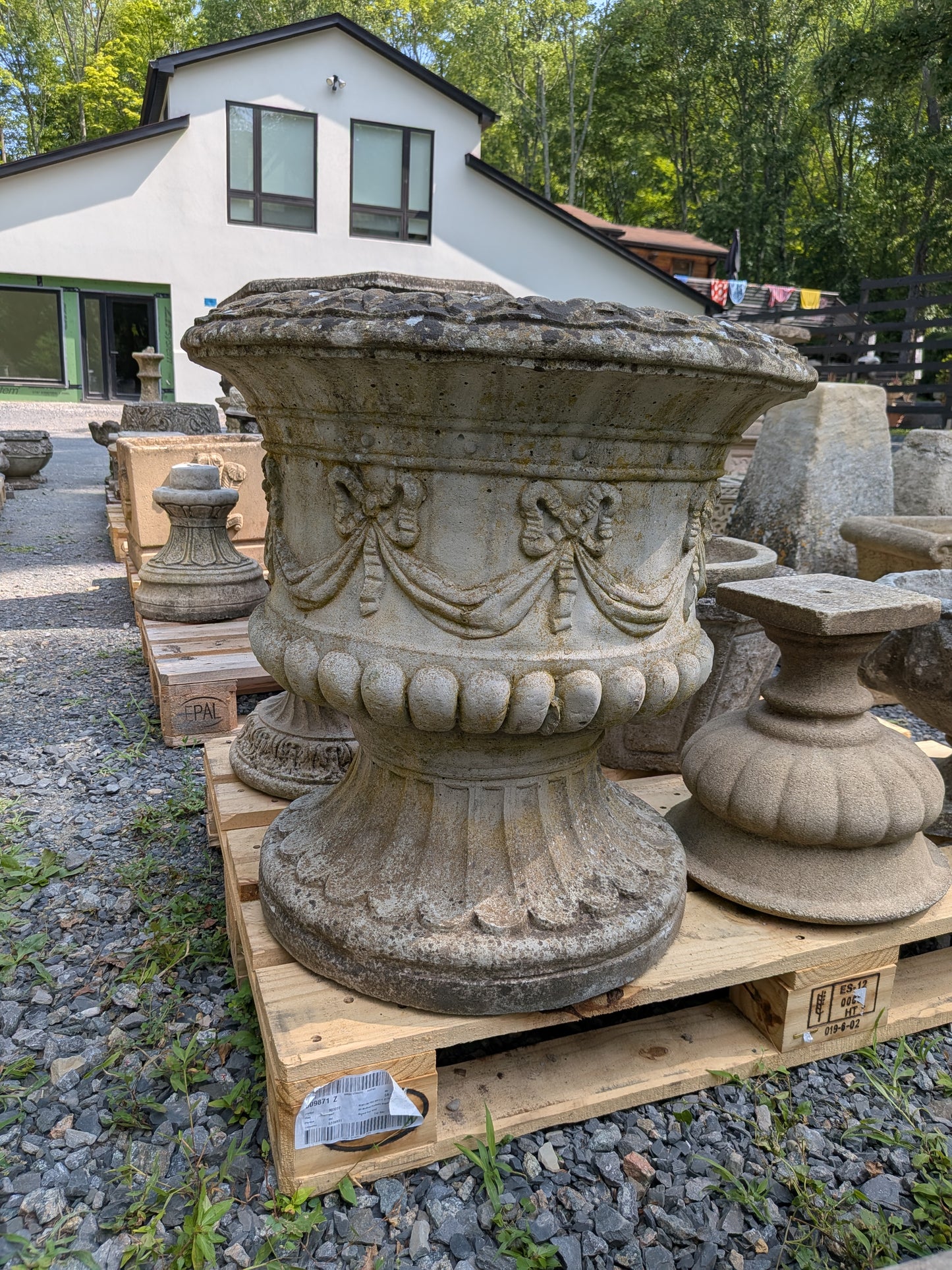 British Cast Stone Planter / Jardiniere