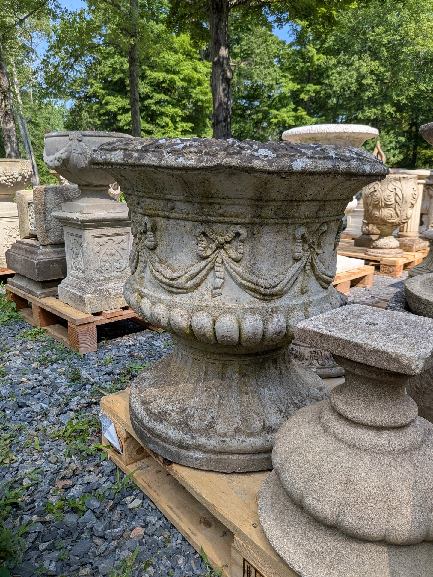 British Cast Stone Planter / Jardiniere