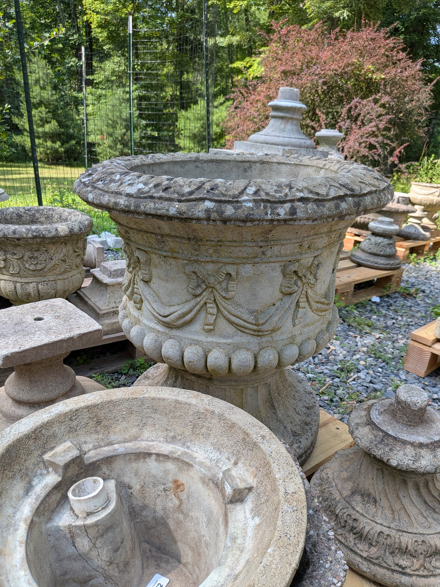 British Cast Stone Planter / Jardiniere