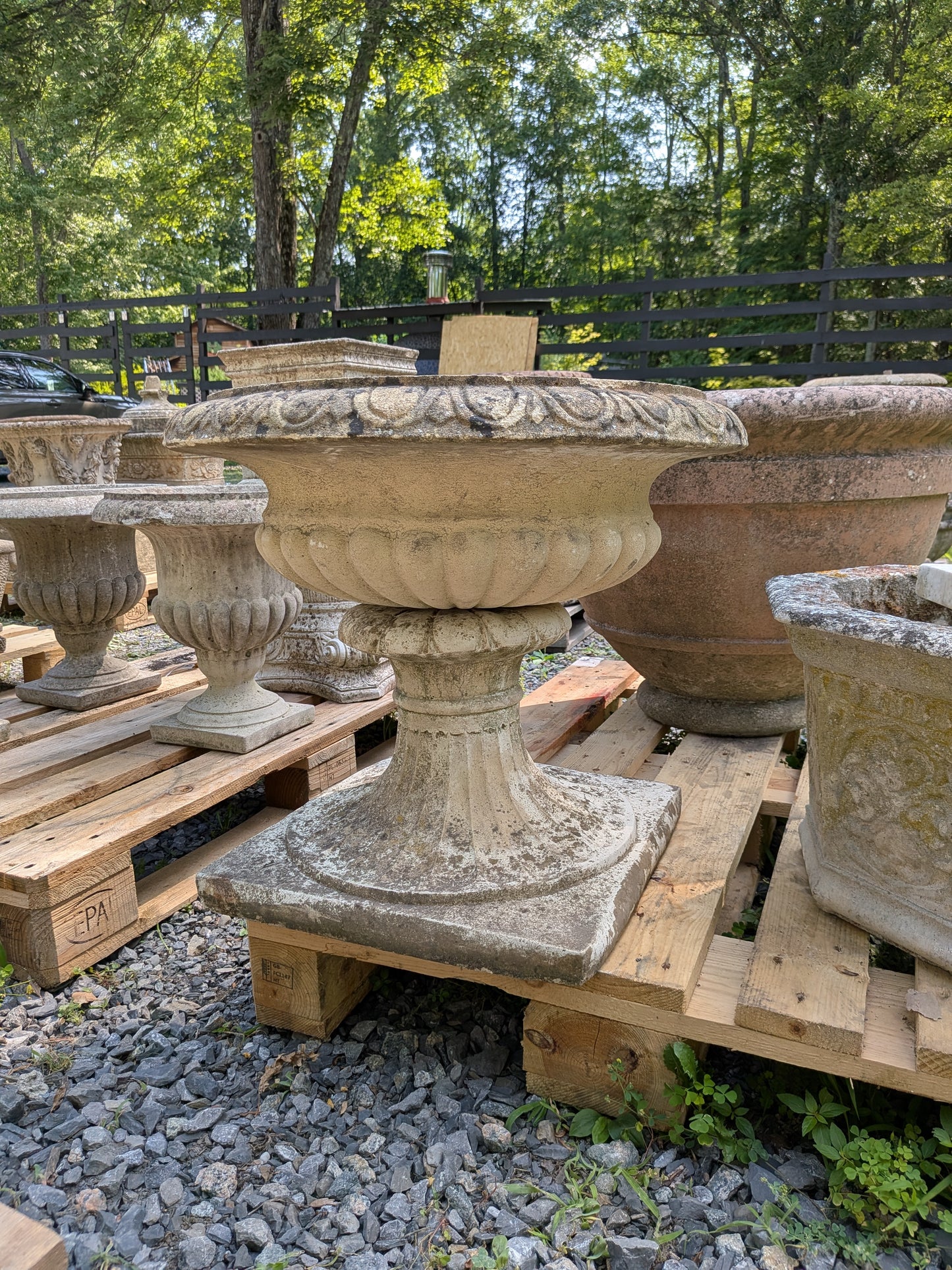 British Cast Stone Planter / Jardiniere