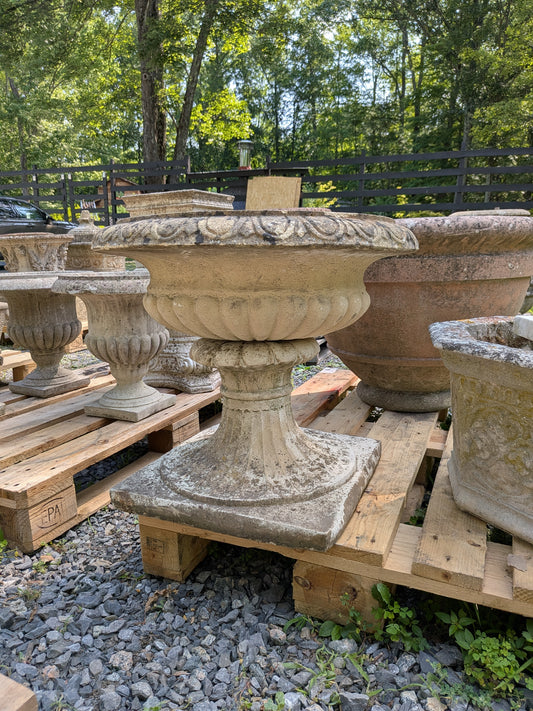 British Cast Stone Planter / Jardiniere