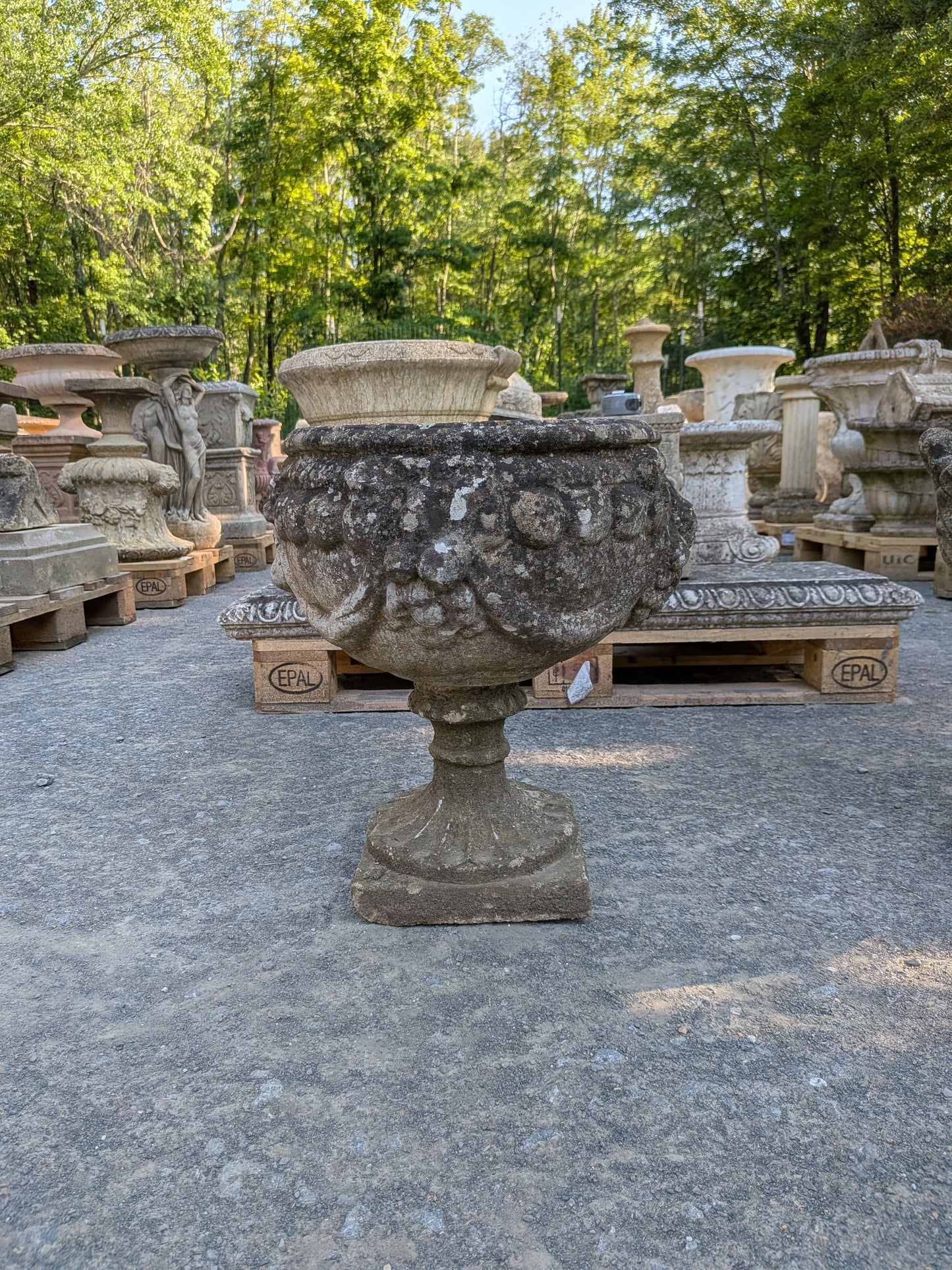 British Cast Stone Planter / Jardiniere