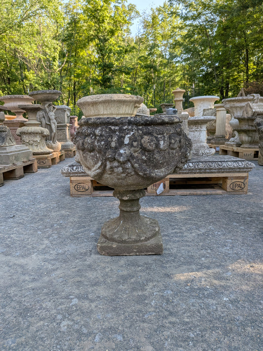 British Cast Stone Planter / Jardiniere