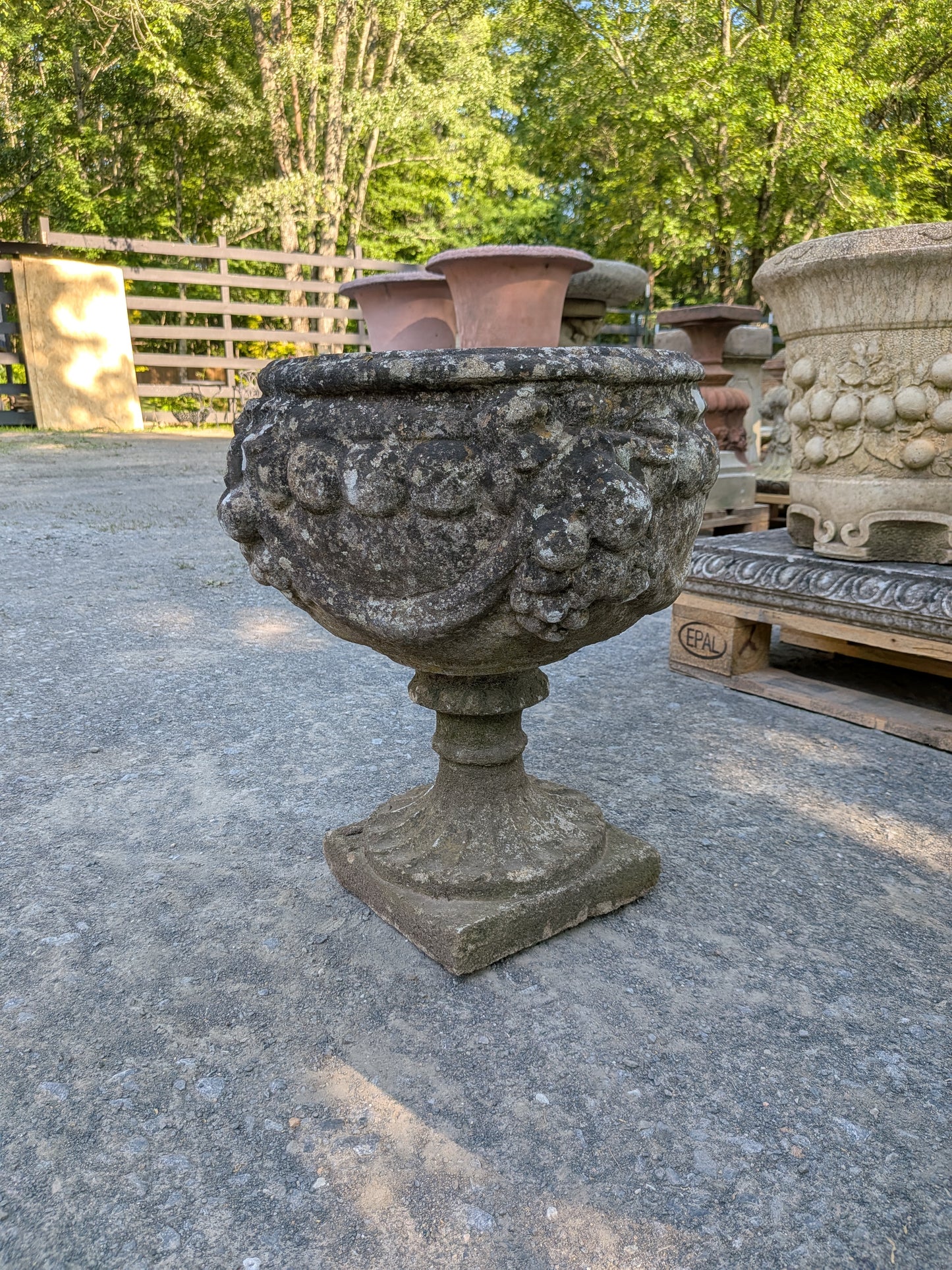 British Cast Stone Planter / Jardiniere
