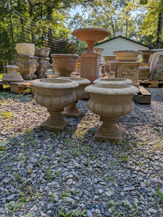 4 British Cast Stone Planters / Jardinieres