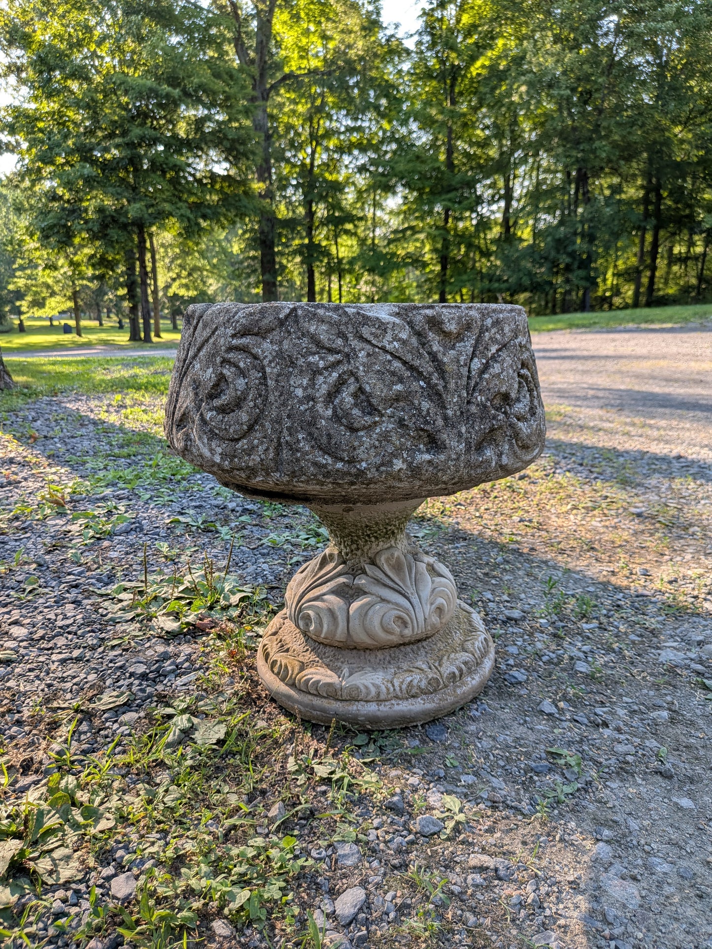British Cast Stone Planter / Jardiniere