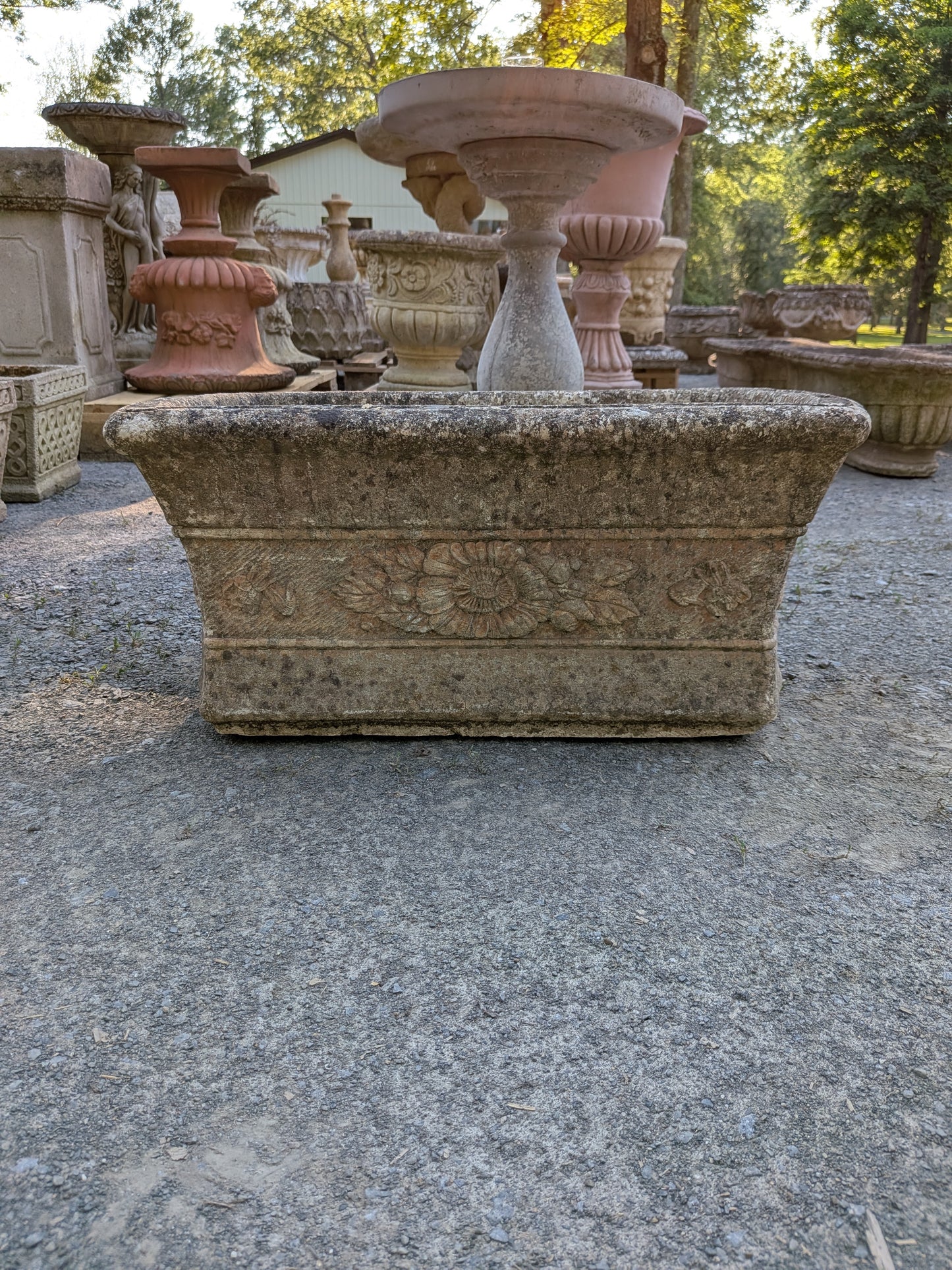 British Cast Stone Planter / Jardiniere