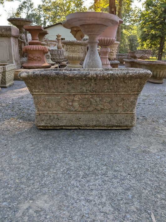 British Cast Stone Planter / Jardiniere