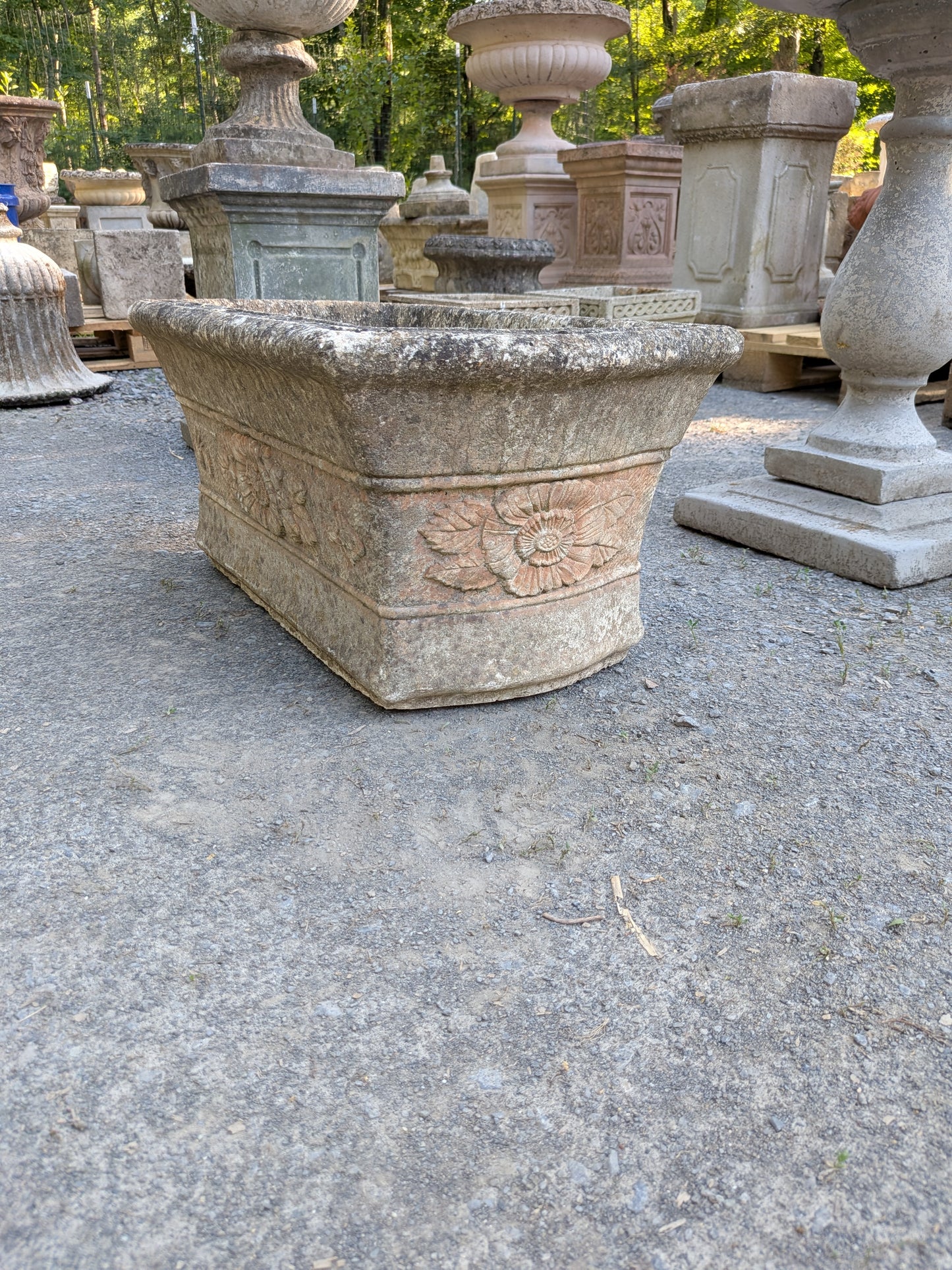 British Cast Stone Planter / Jardiniere