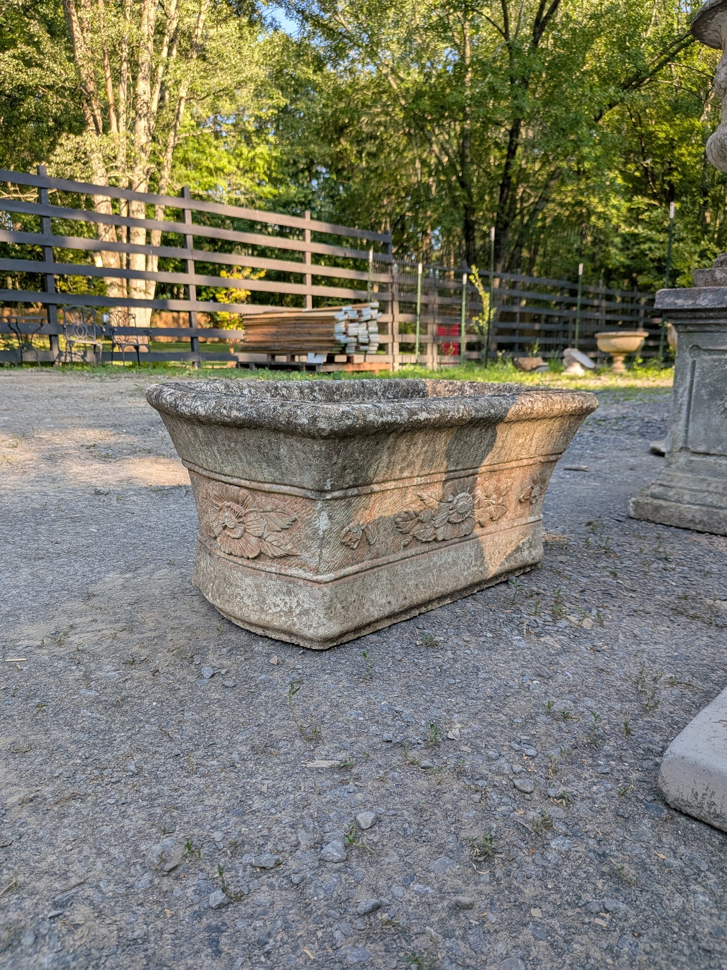 British Cast Stone Planter / Jardiniere
